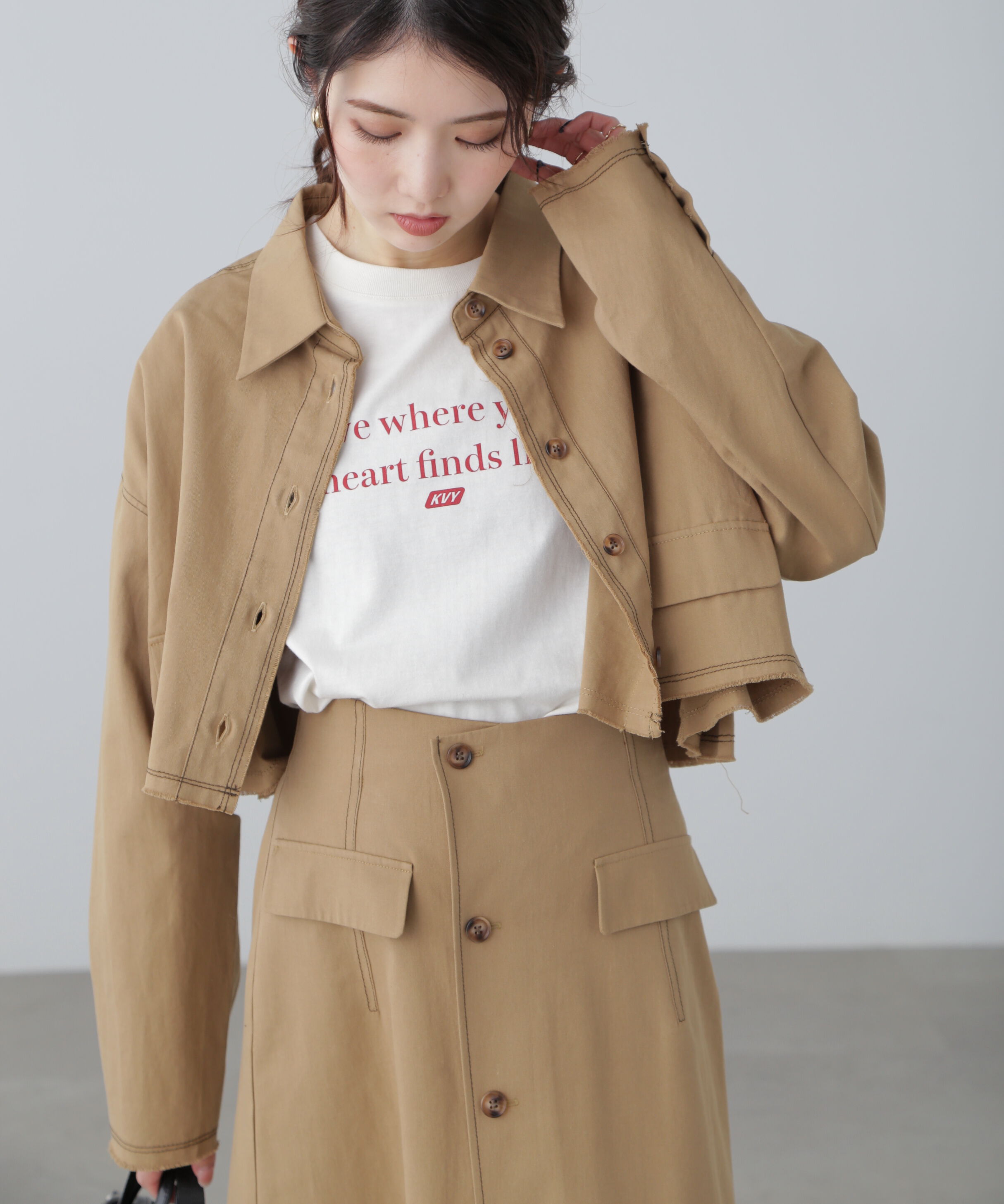  「〈セットアップ対応〉クロップドフリンジブルゾン」|ブルゾン・スタジャン|