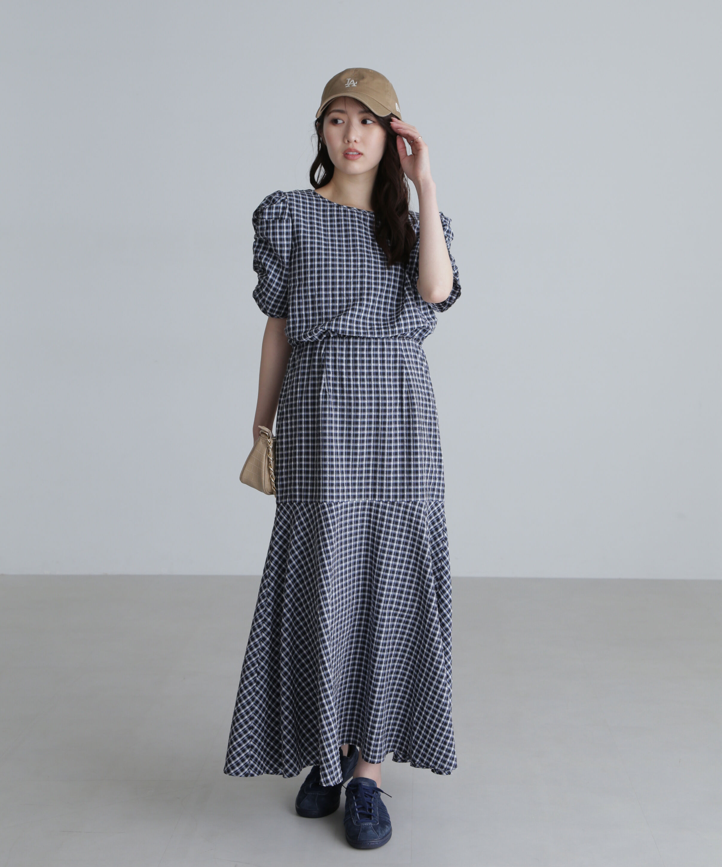  「前後２ＷＡＹボリュームスリーブワンピース」|ワンピース|