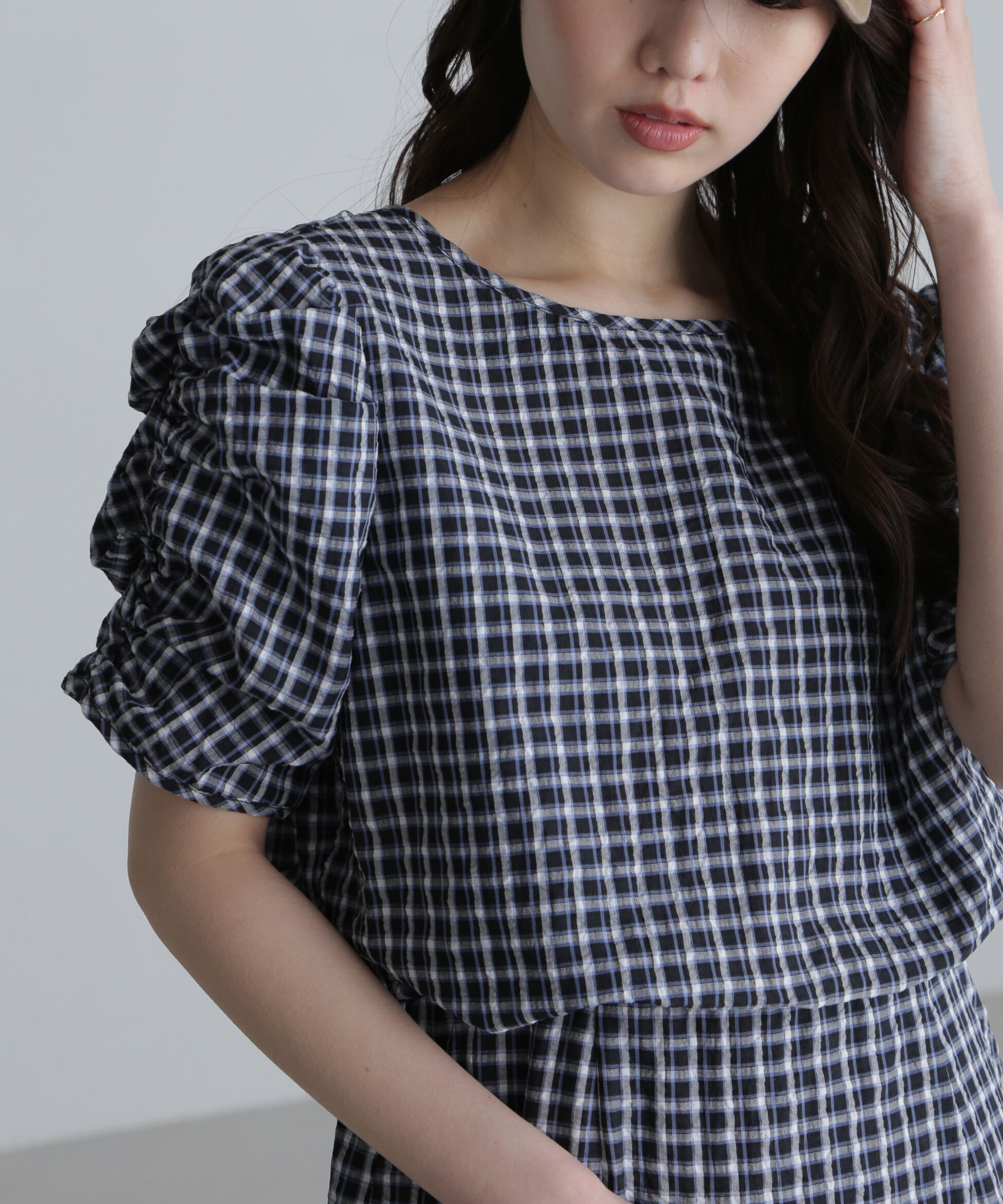  「前後２ＷＡＹボリュームスリーブワンピース」|ワンピース|