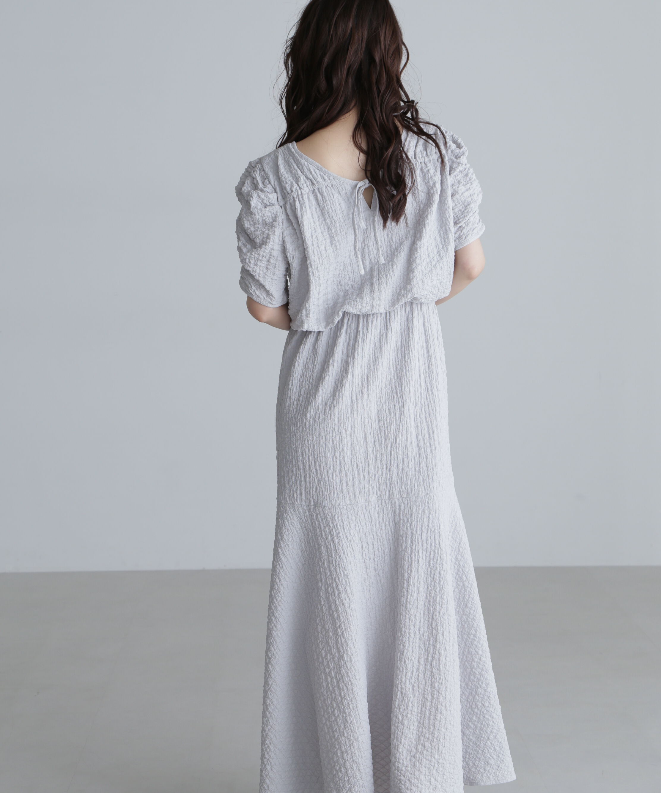  「前後２ＷＡＹボリュームスリーブワンピース」|ワンピース|