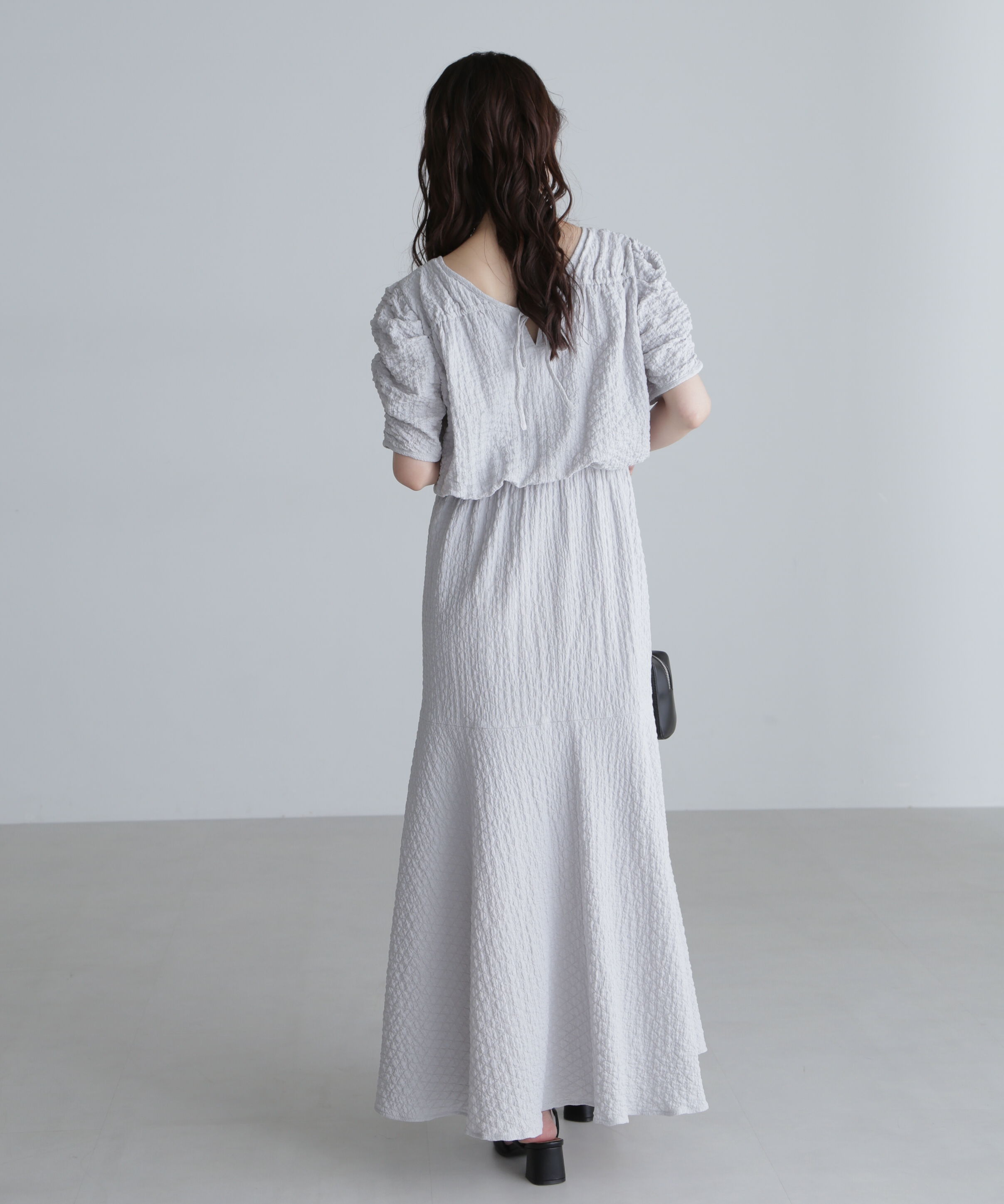  「前後２ＷＡＹボリュームスリーブワンピース」|ワンピース|