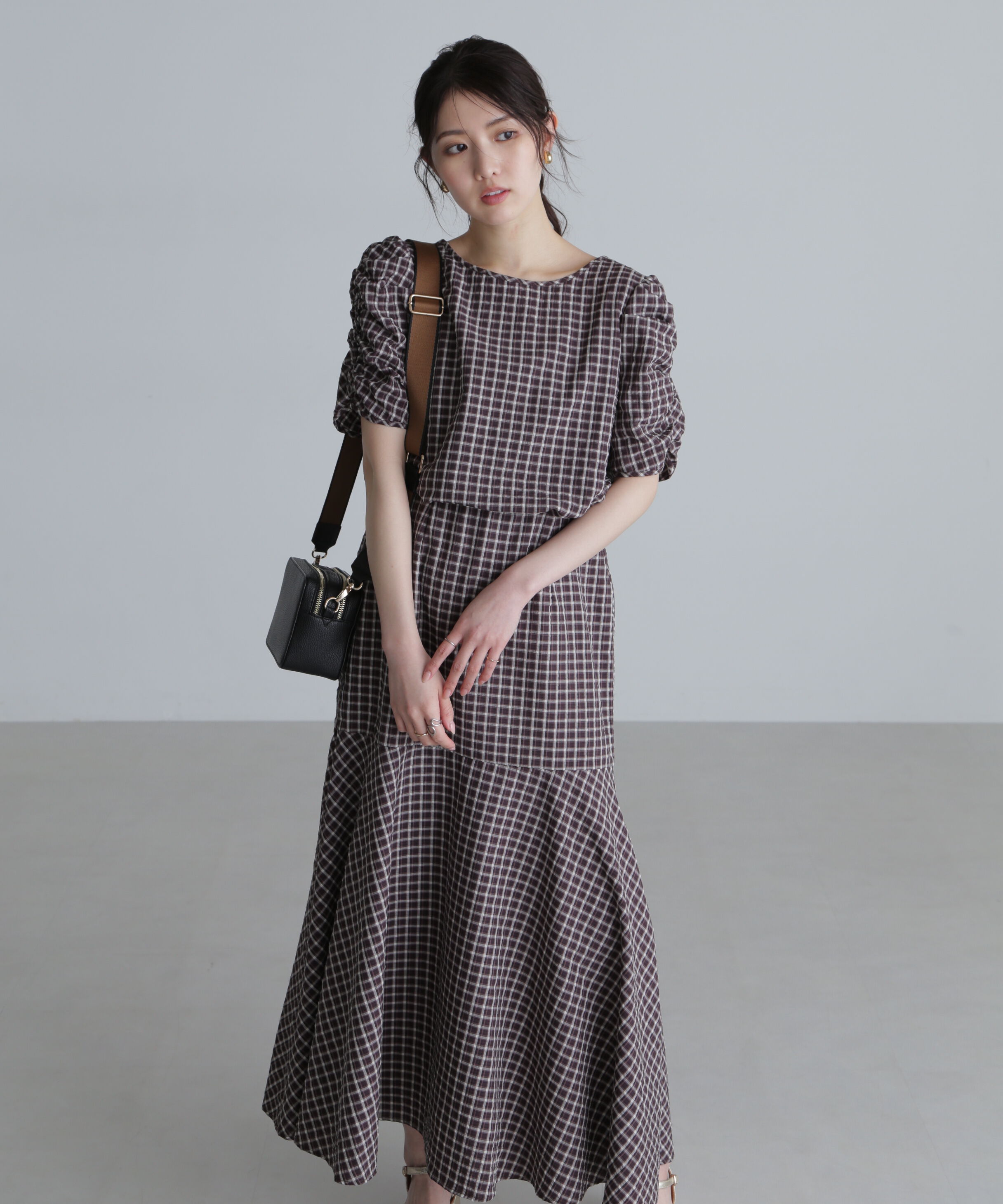  「前後２ＷＡＹボリュームスリーブワンピース」|ワンピース|