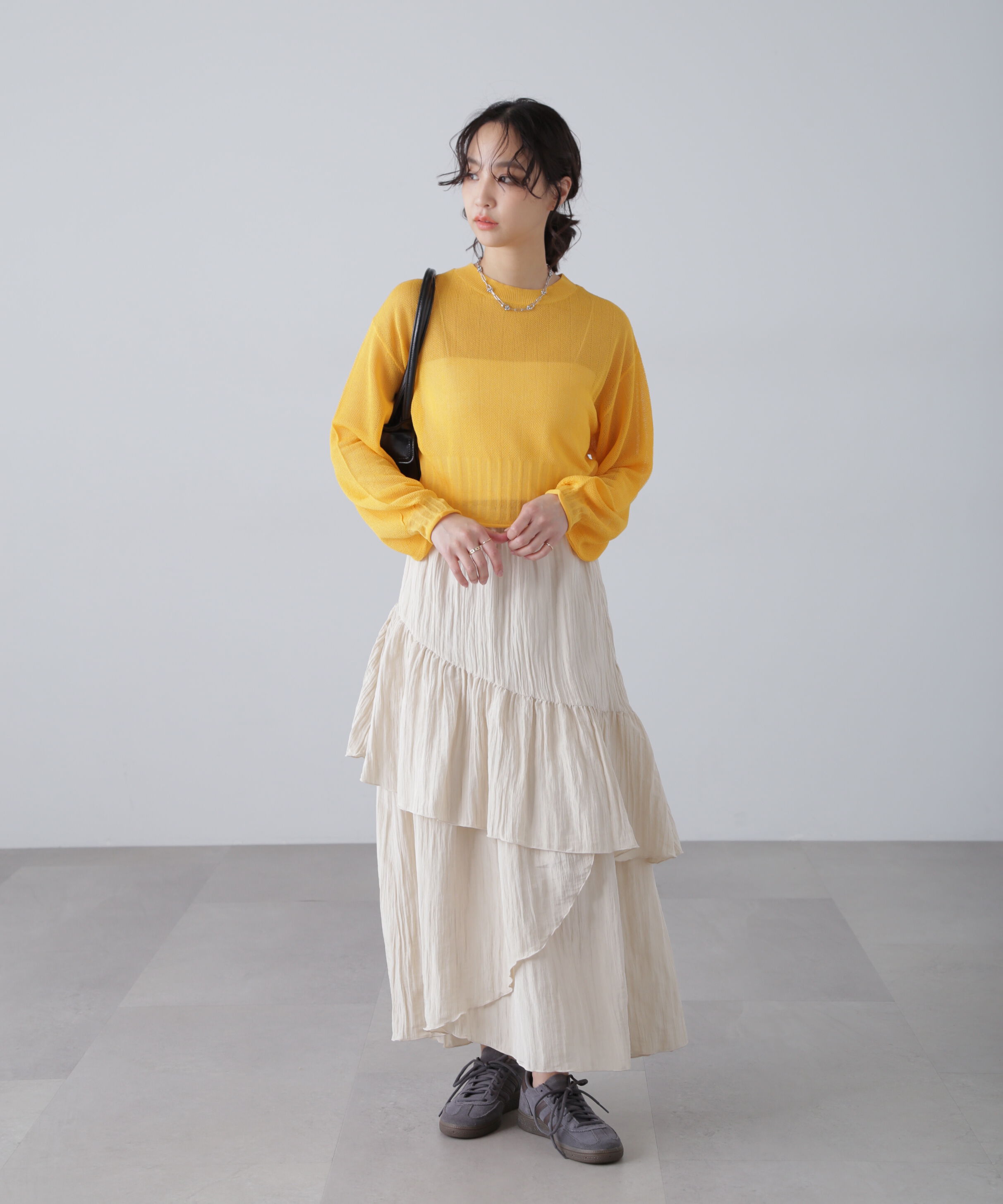  「シアーストライプニット」|ニット・セーター|