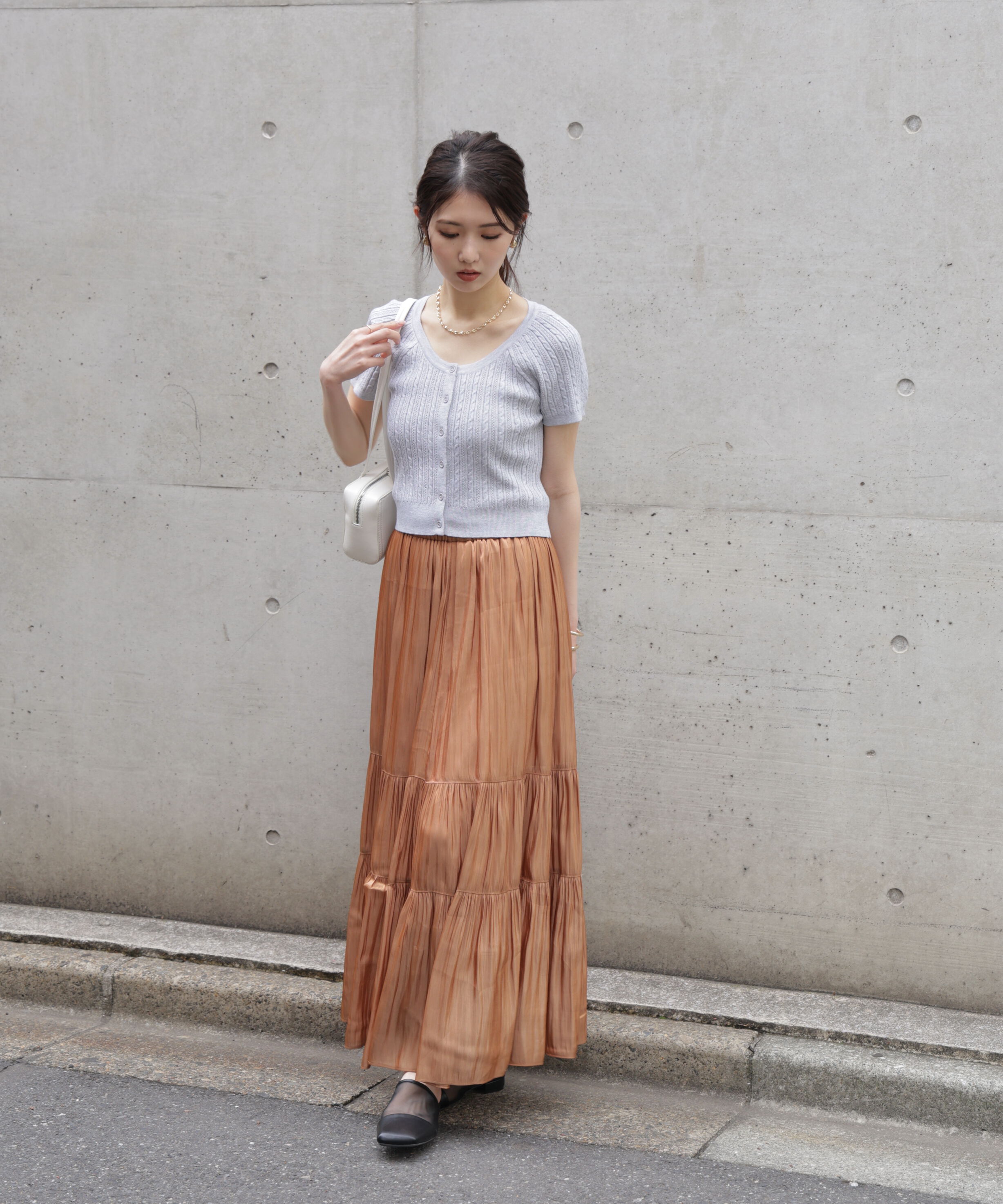  「ミニケーブルショートカーディガン」|ニット・セーター|