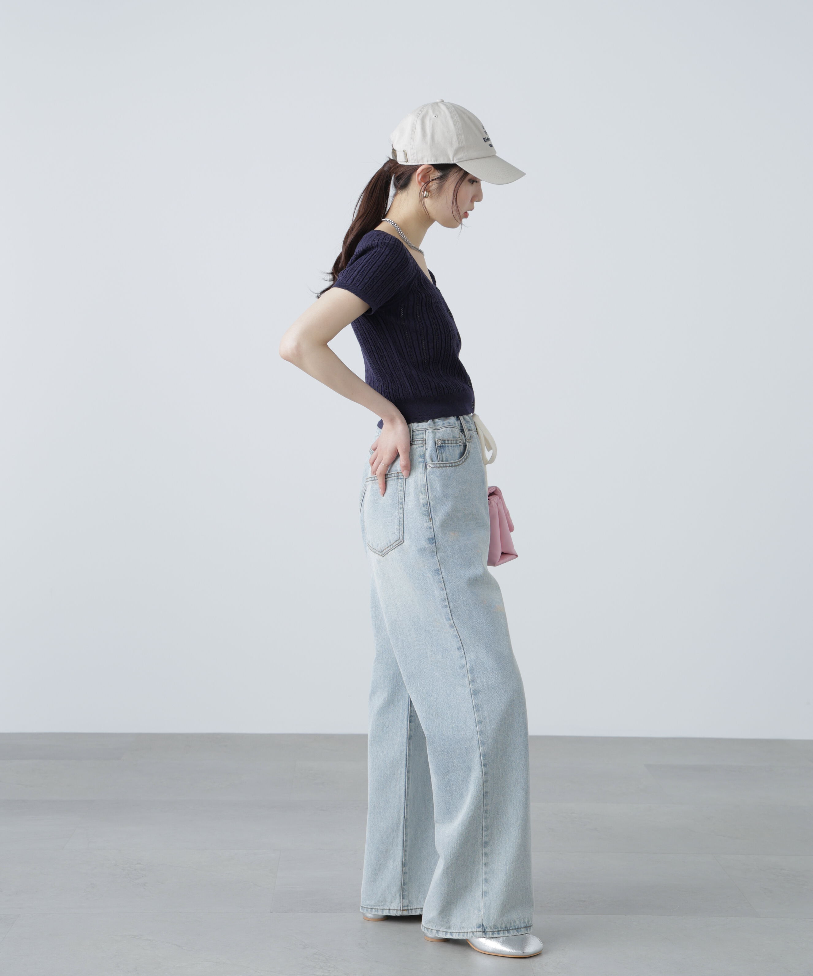  「ミニケーブルショートカーディガン」|ニット・セーター|