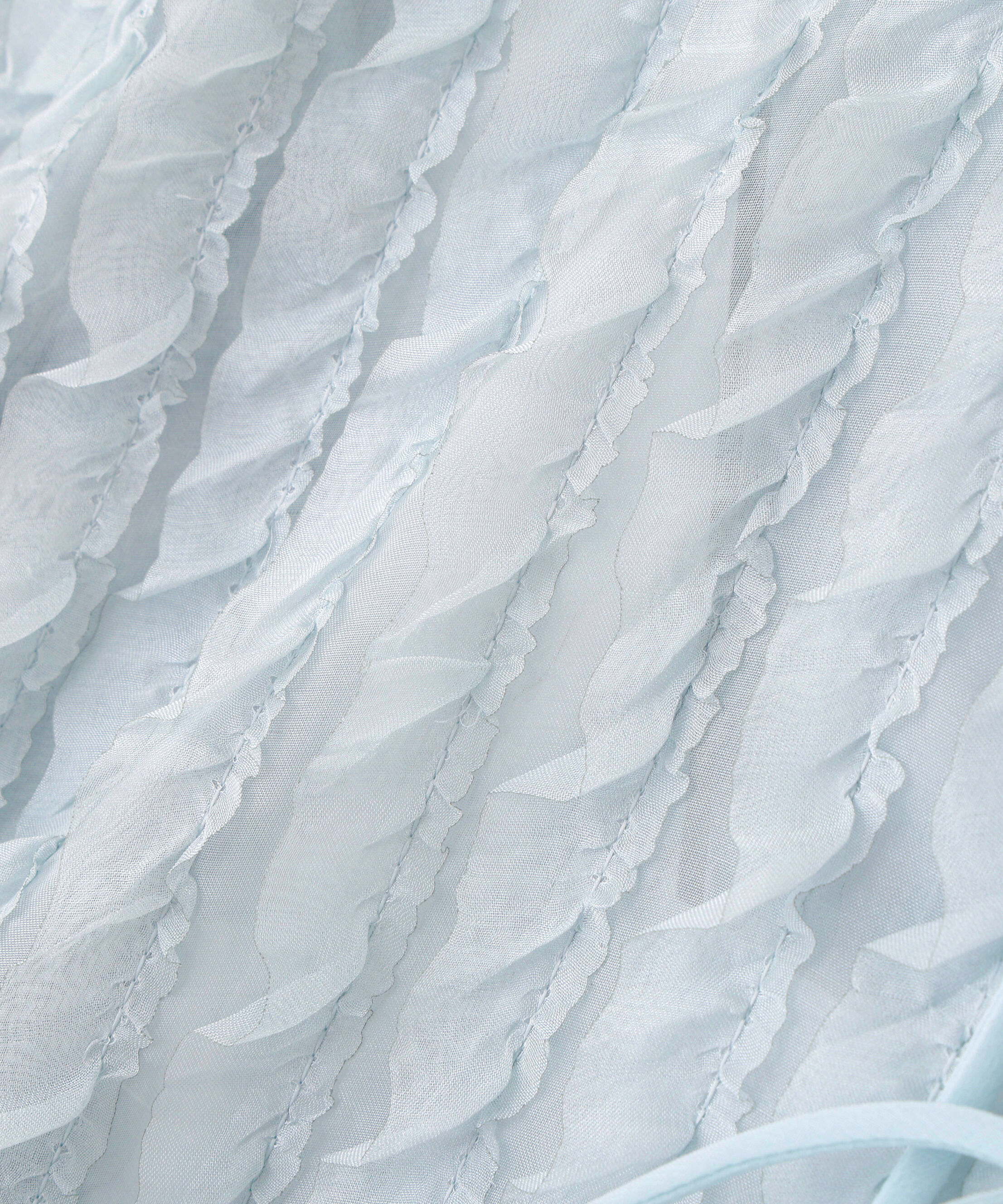  「シアーフリルフロントリボンブラウス」|シャツ・ブラウス|