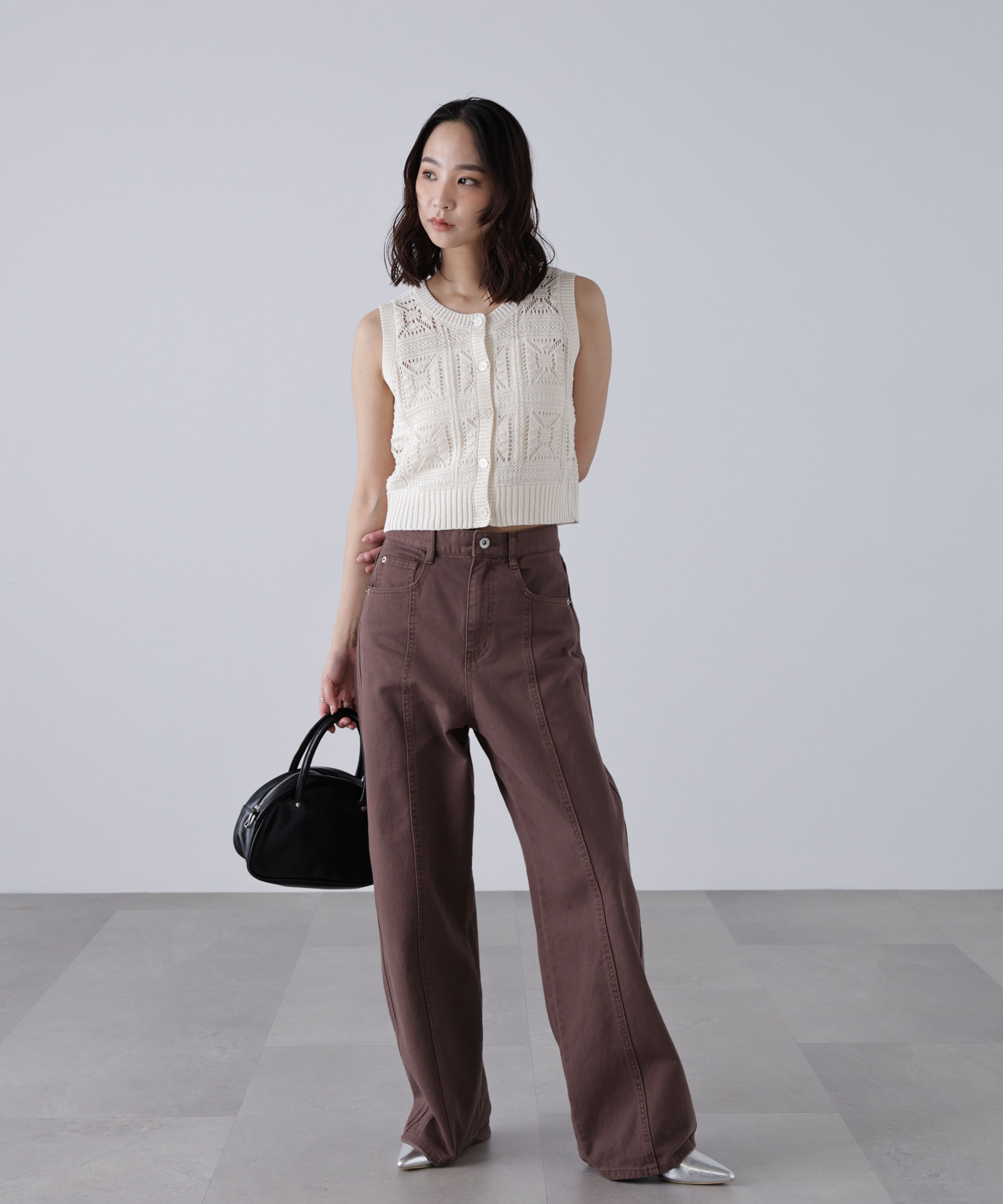  「ワイドストレートカラーパンツ」|その他|