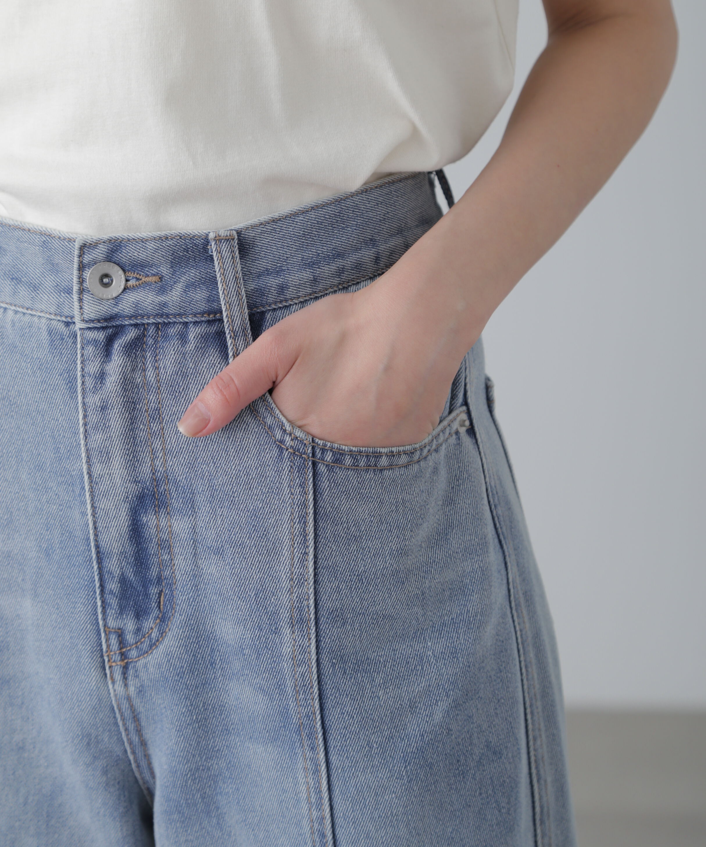  「ワイドストレートカラーパンツ」|その他|