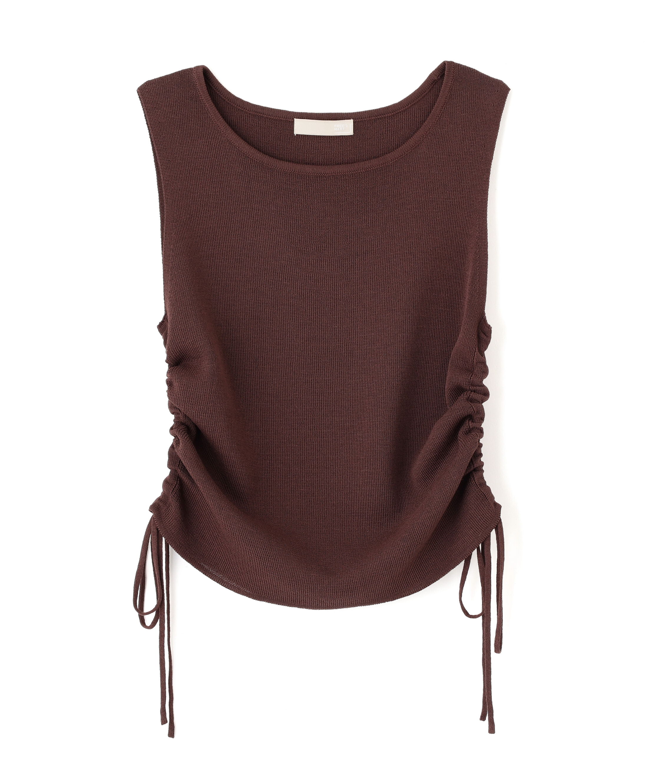  「サイドドロストノースリーブニット」|ニット・セーター|