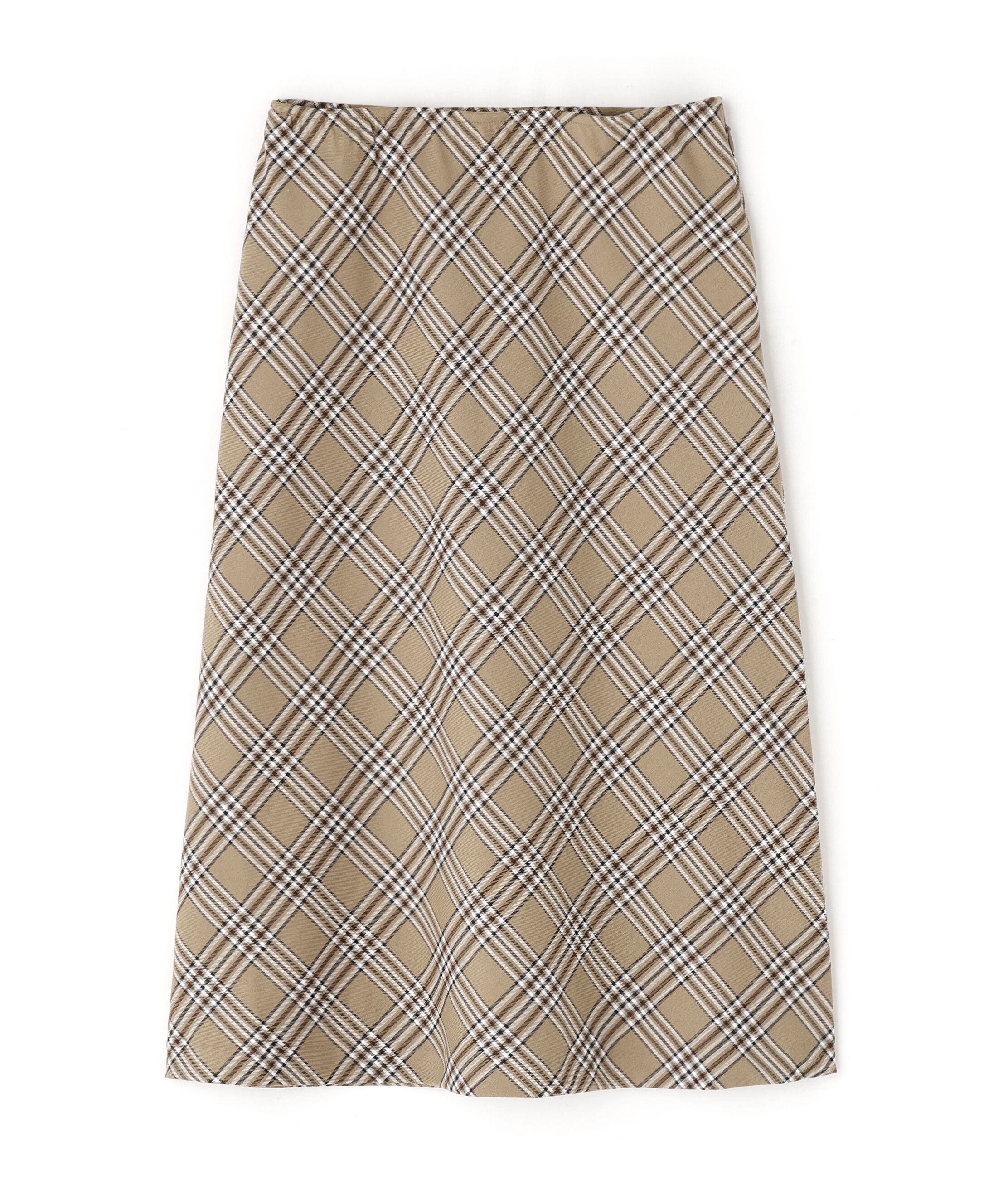  「バイアスミディチェックスカート」|スカート|