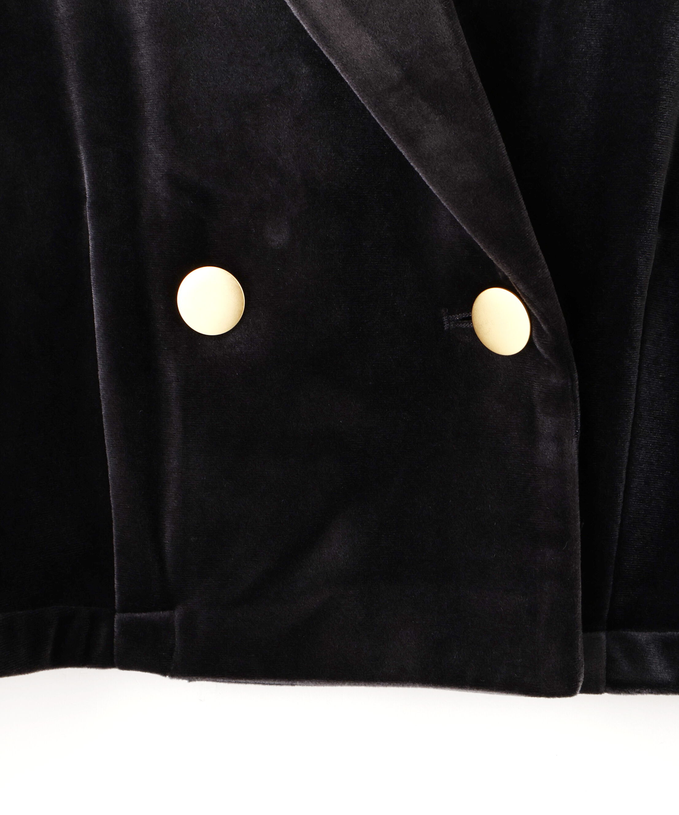  「金ボタンベロアクロップドジャケット」|その他|