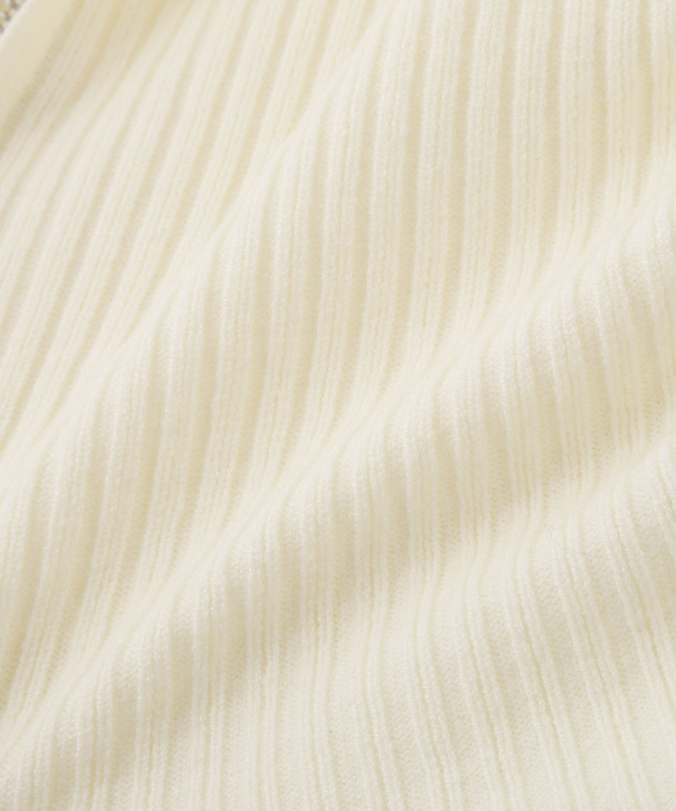  「フロントジップリブ衿オフショルニット」|ニット・セーター|