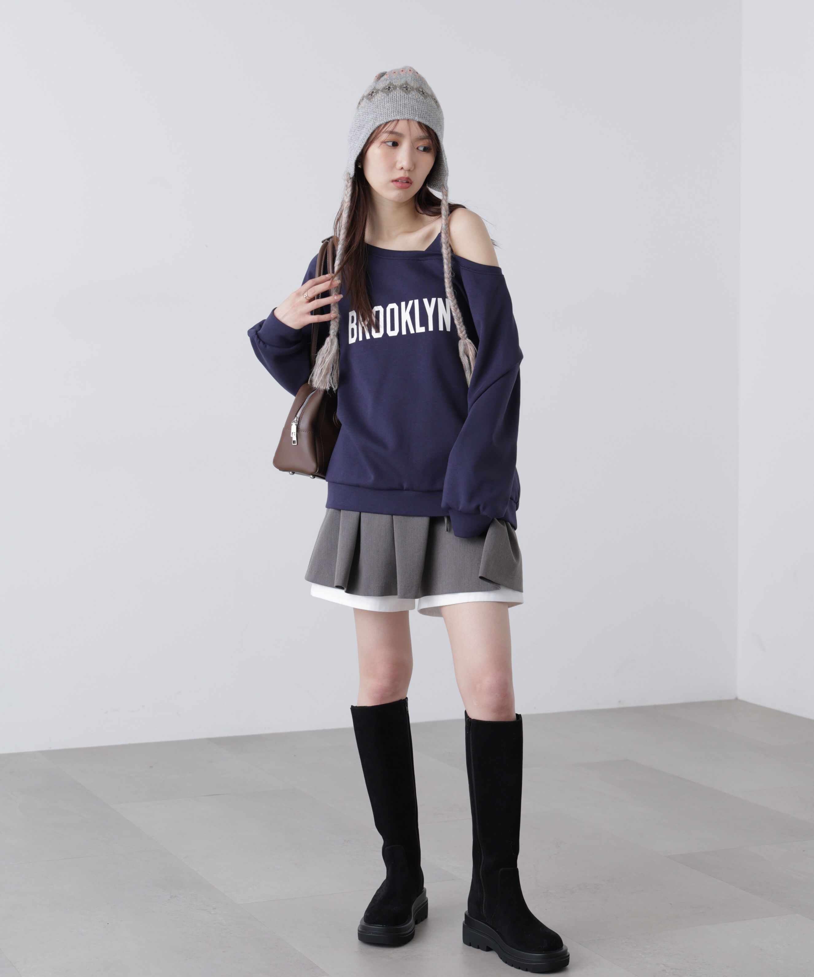  「ワンショルロゴプリントスウェット」|Tシャツ・カットソー|