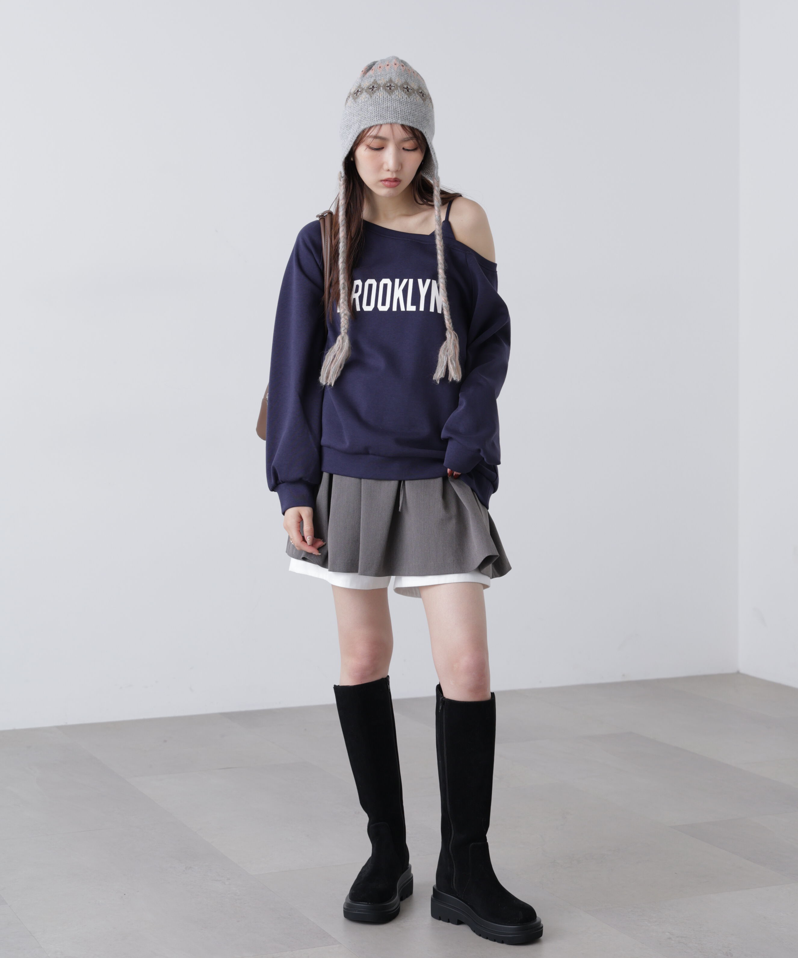  「ワンショルロゴプリントスウェット」|Tシャツ・カットソー|