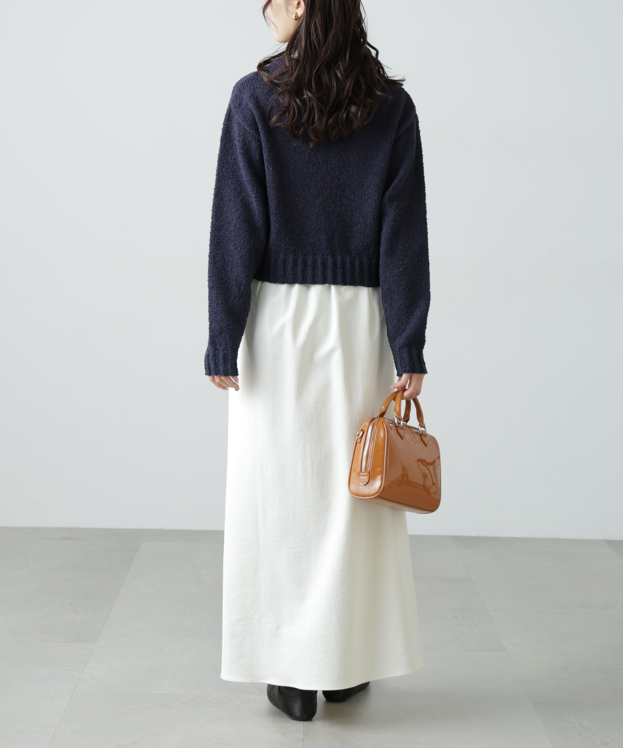  「ミニブークレツイードライクニットカーディガン」|ニット・セーター|