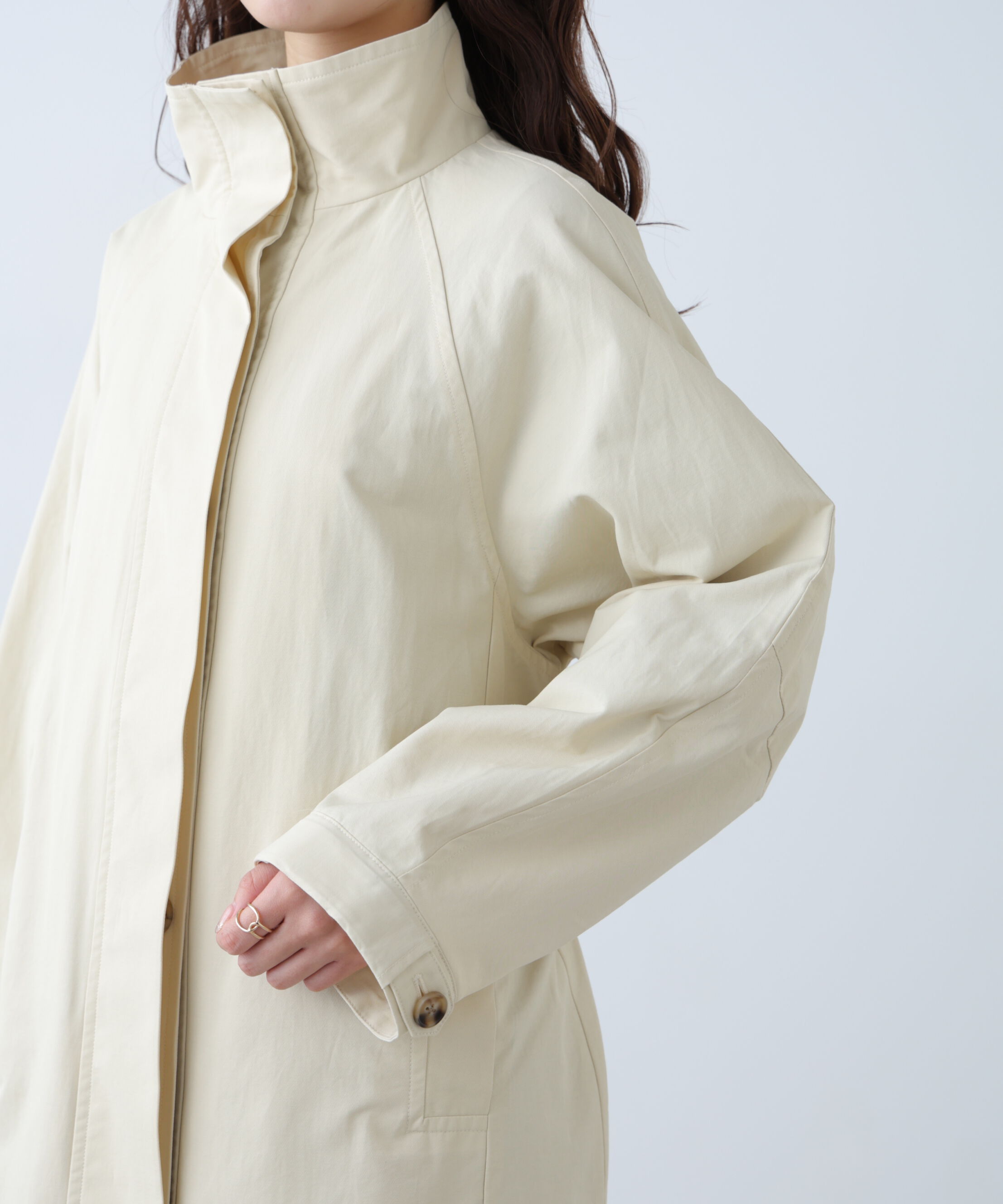  「スタンドカラーロングトレンチコート」|その他|