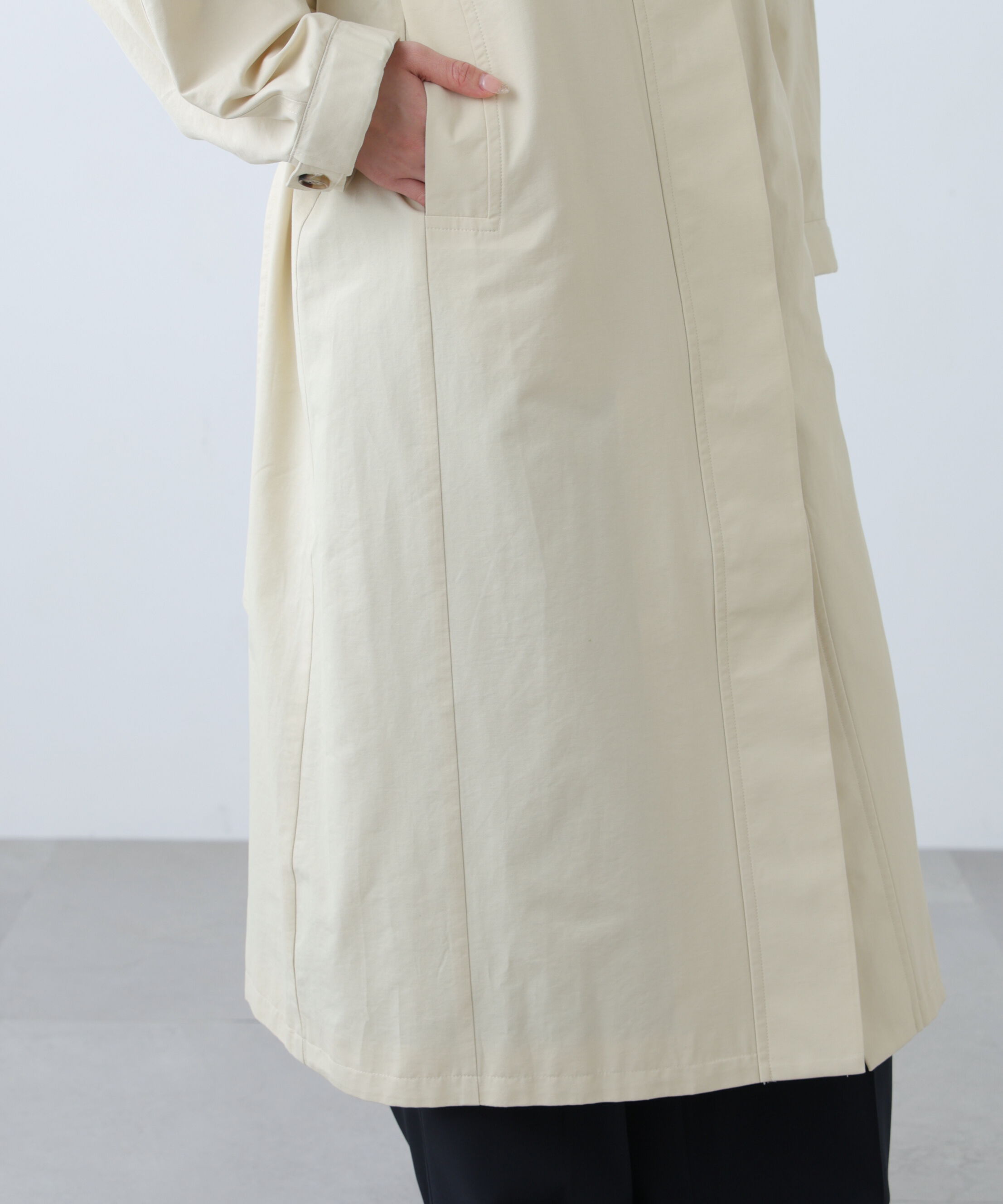  「スタンドカラーロングトレンチコート」|その他|