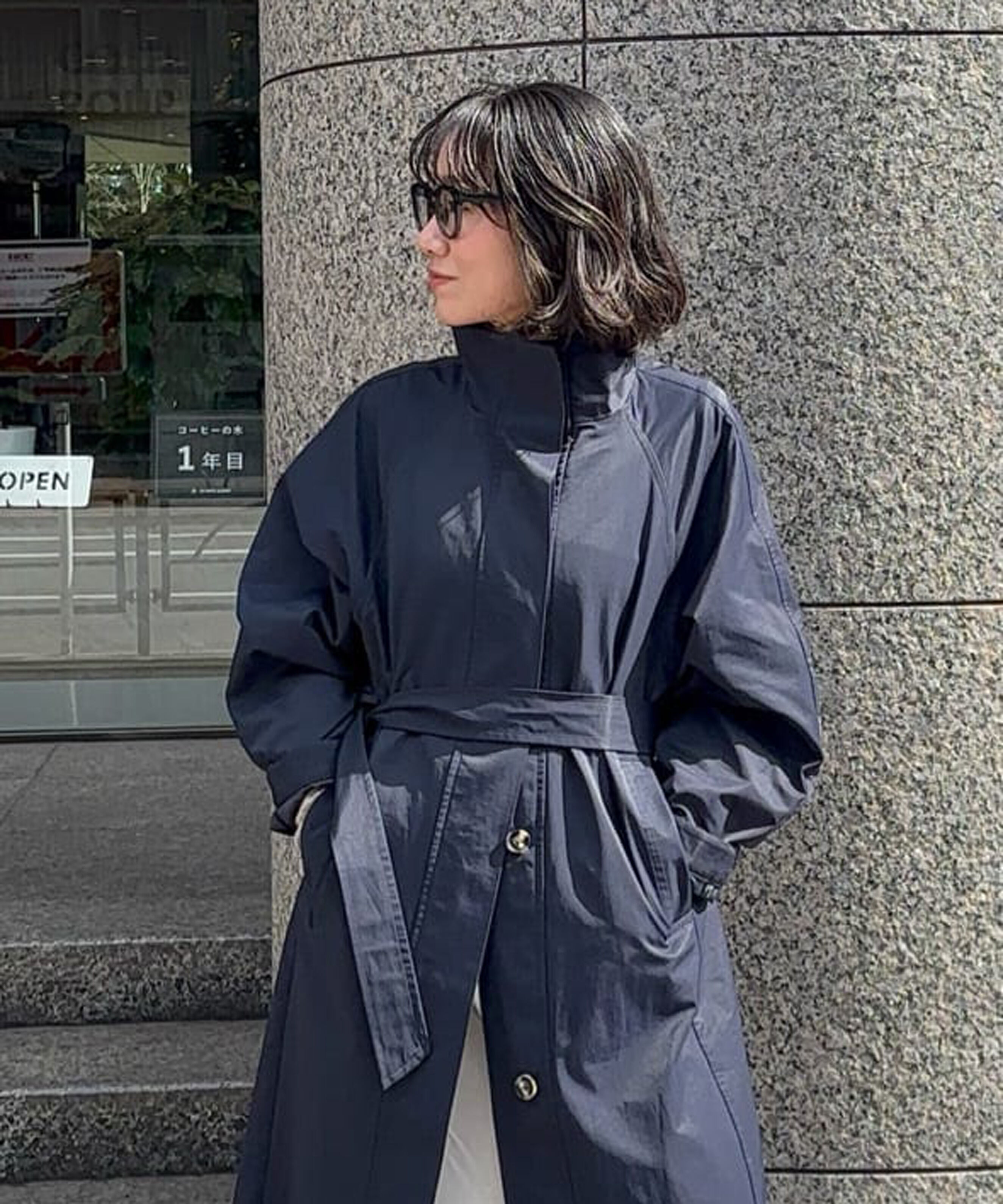  「スタンドカラーロングトレンチコート」|その他|