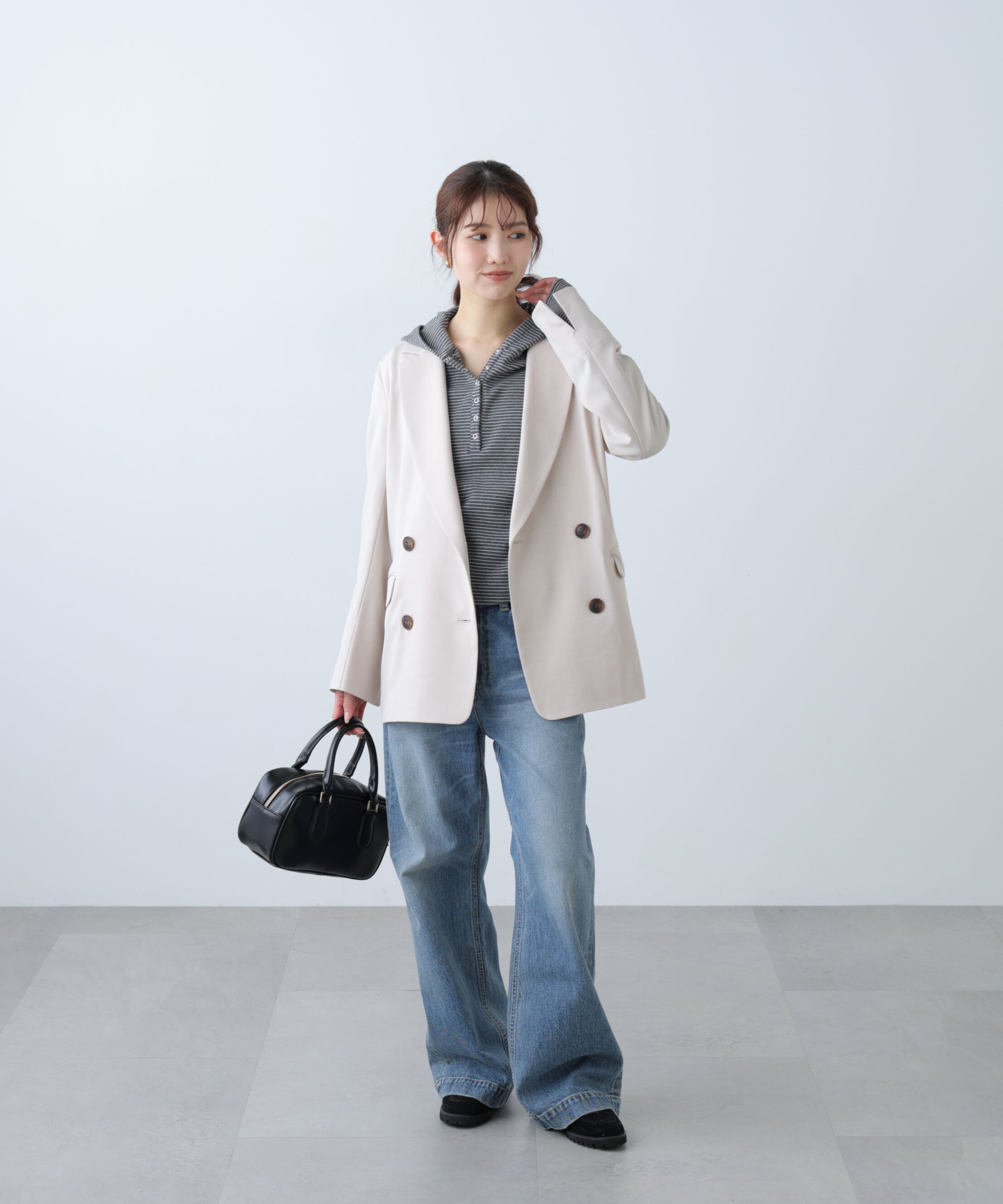  「梳毛調合繊ダブルブレストジャケット」|その他|