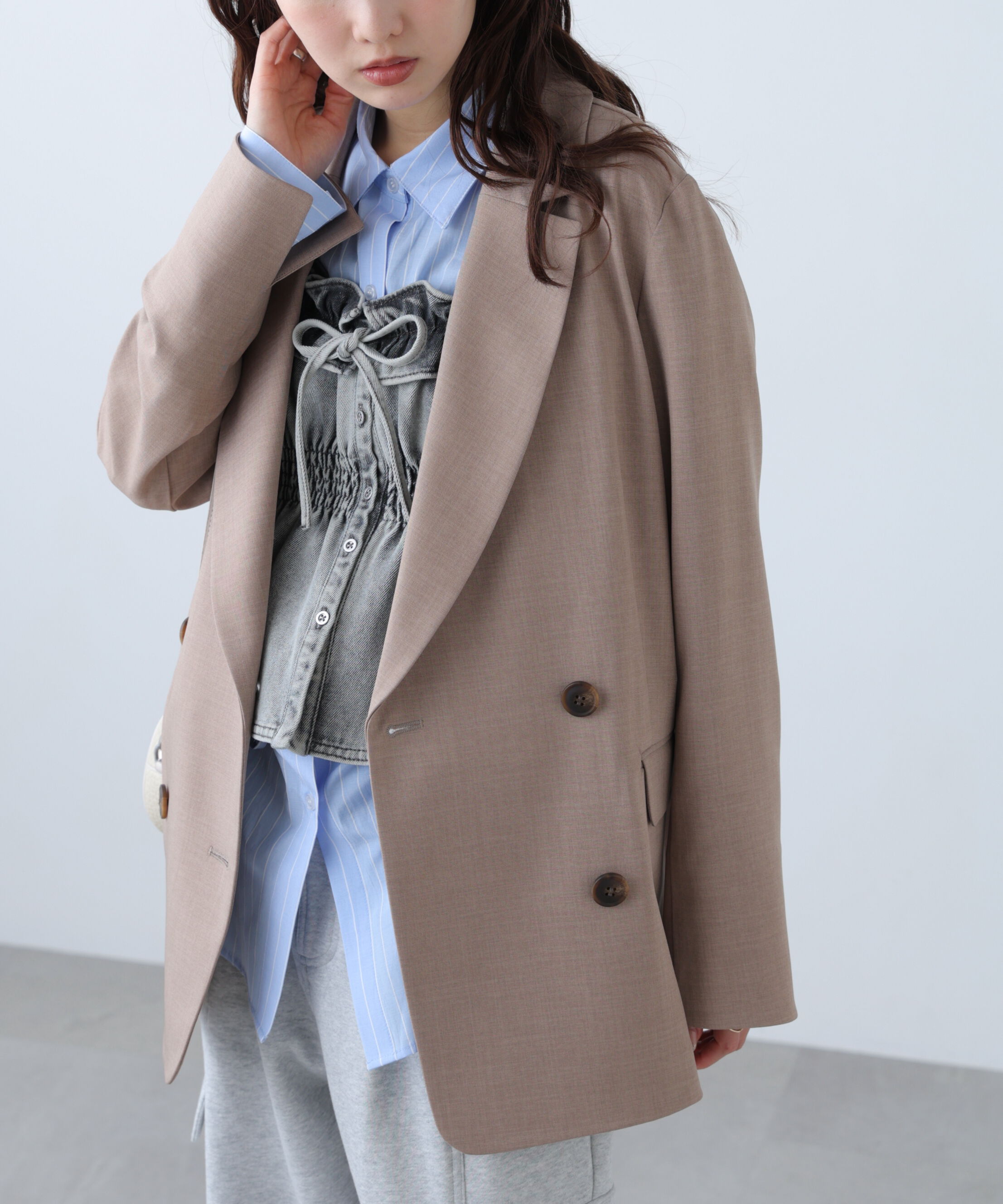  「梳毛調合繊ダブルブレストジャケット」|その他|