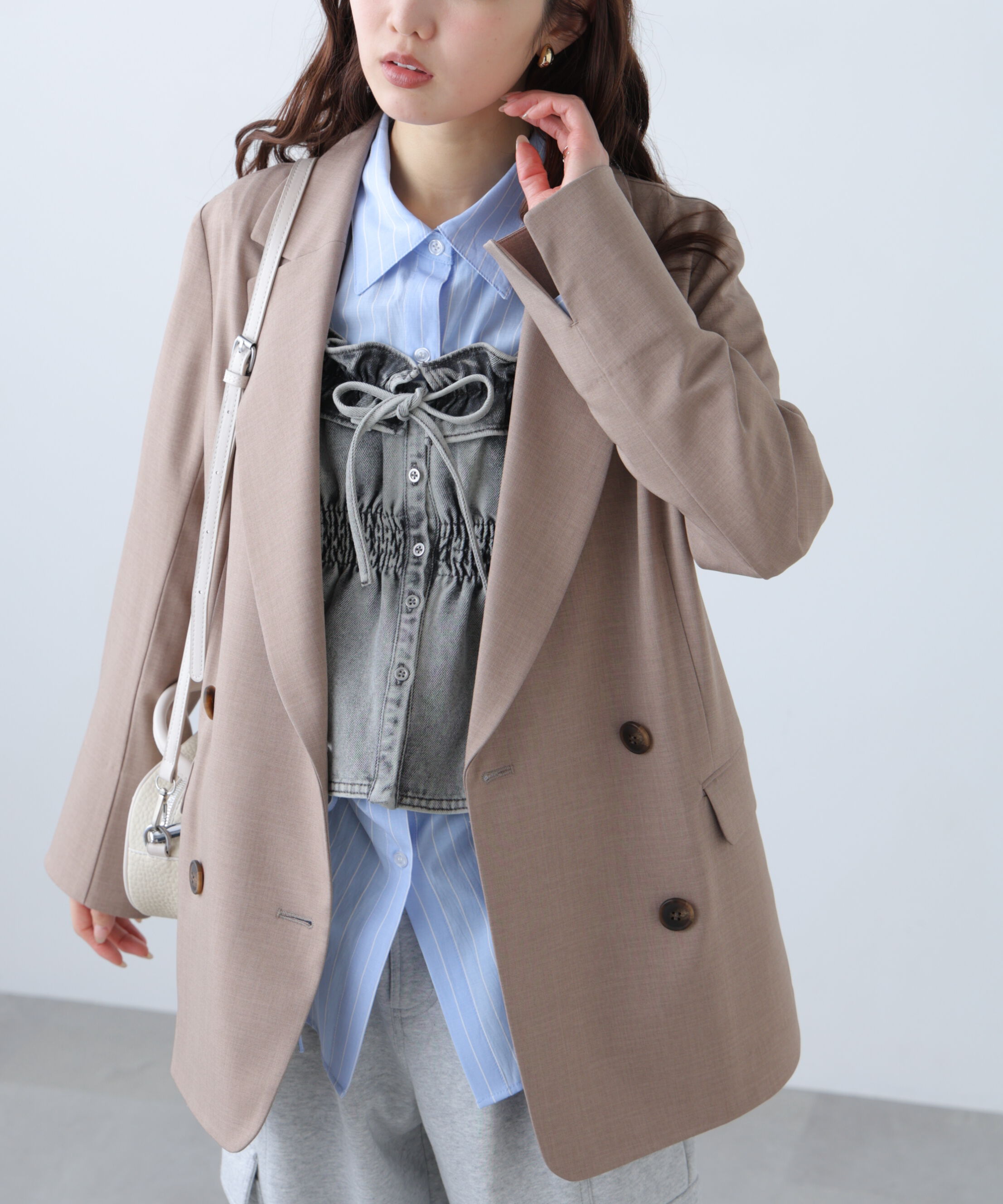  「梳毛調合繊ダブルブレストジャケット」|その他|