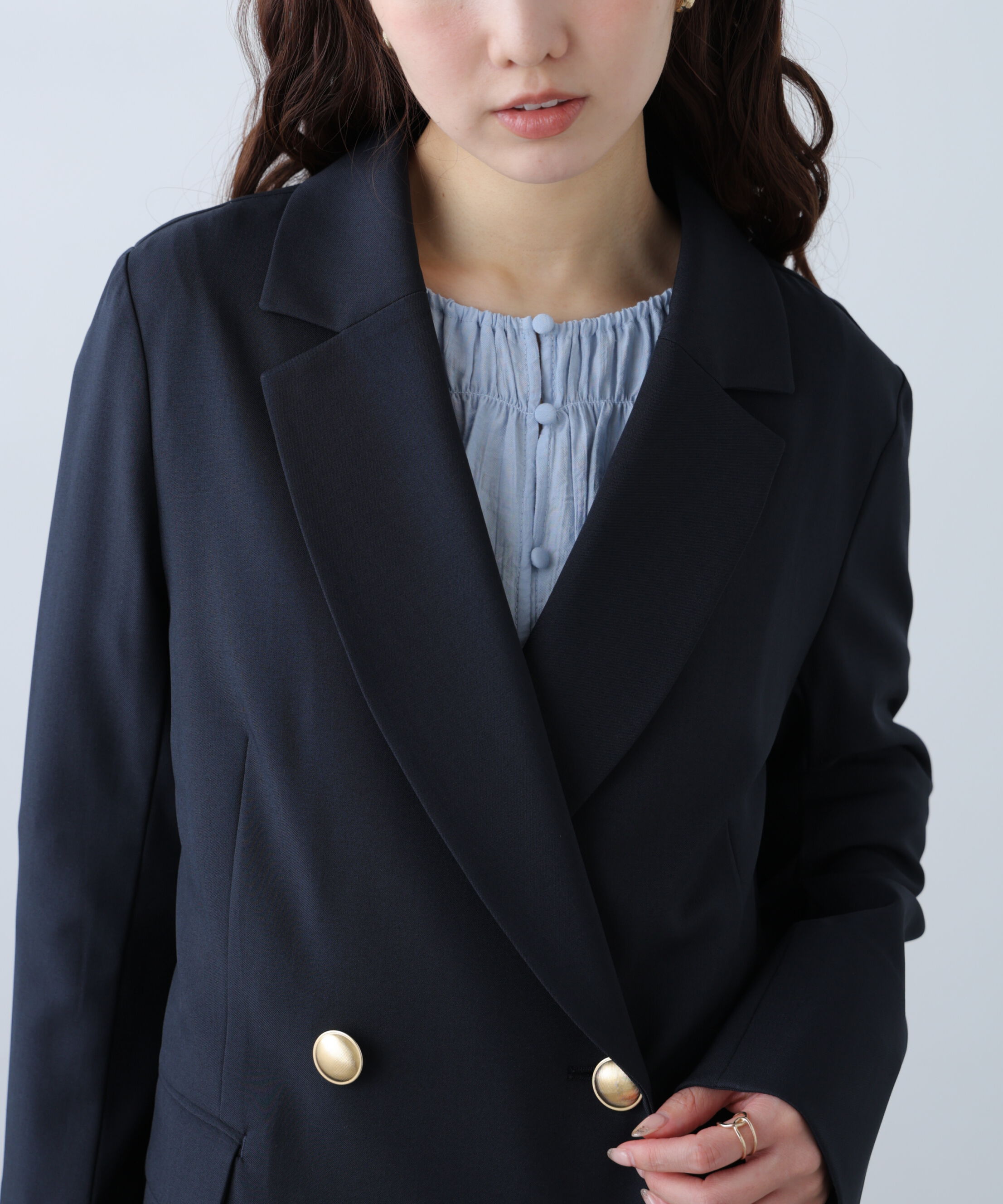  「梳毛調合繊ダブルブレストジャケット」|その他|