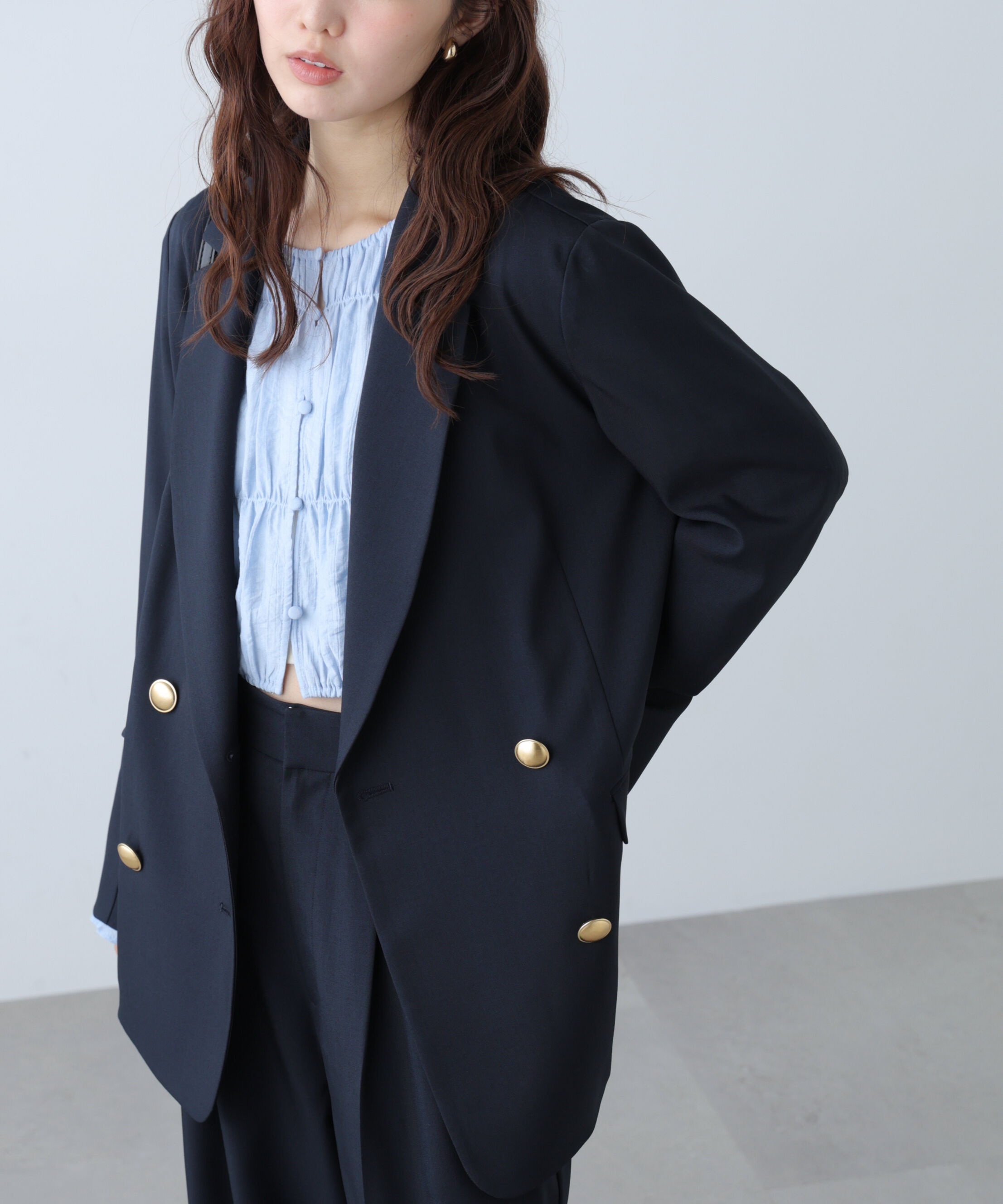  「梳毛調合繊ダブルブレストジャケット」|その他|