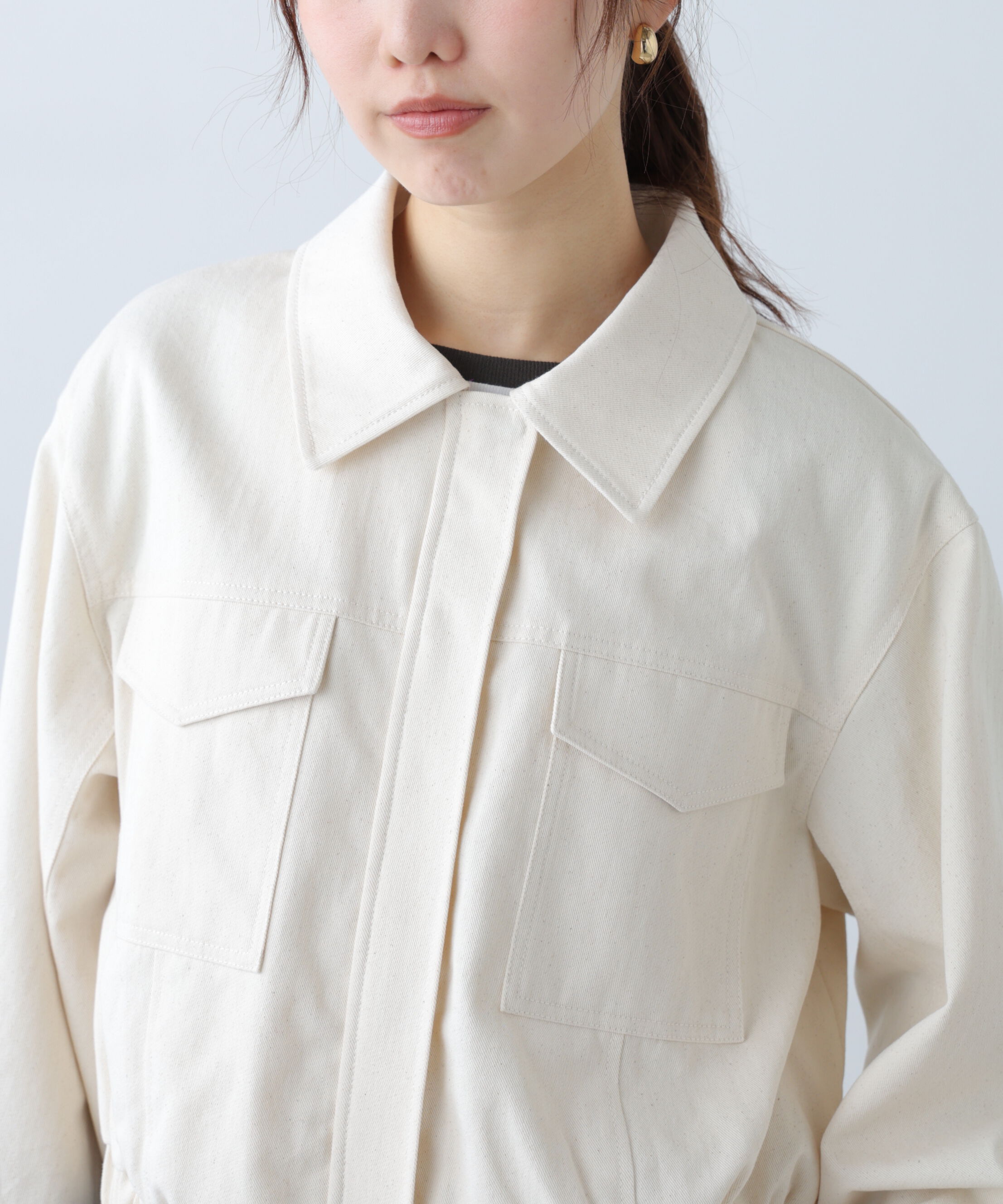  「〈セットアップ対応〉ショート丈ブルゾン」|ブルゾン・スタジャン|