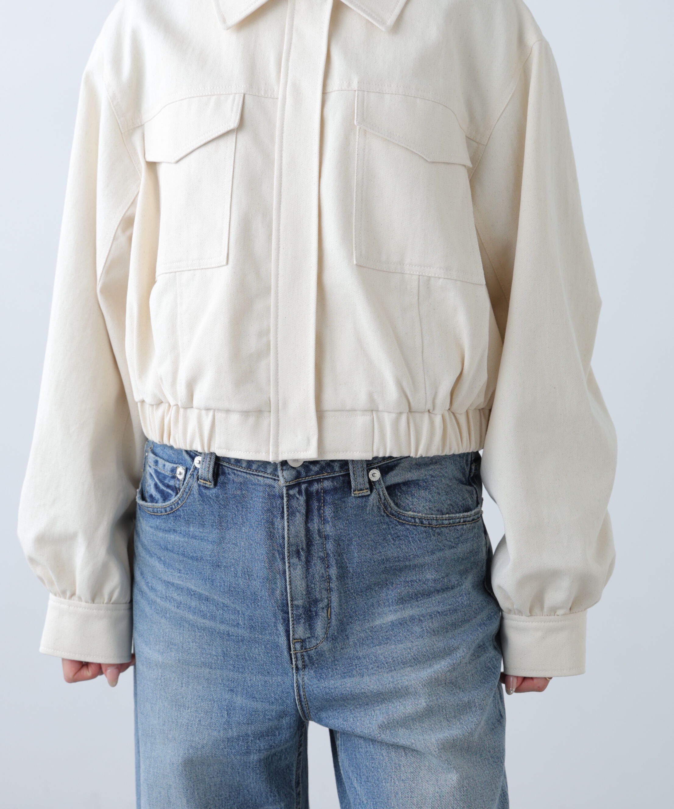  「〈セットアップ対応〉ショート丈ブルゾン」|ブルゾン・スタジャン|