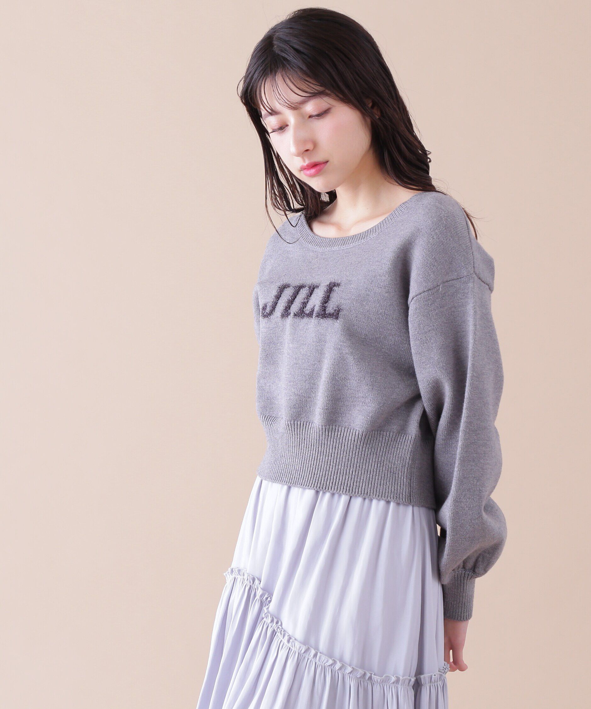  「バリエ―ションジャガードロゴニット」|ニット・セーター|