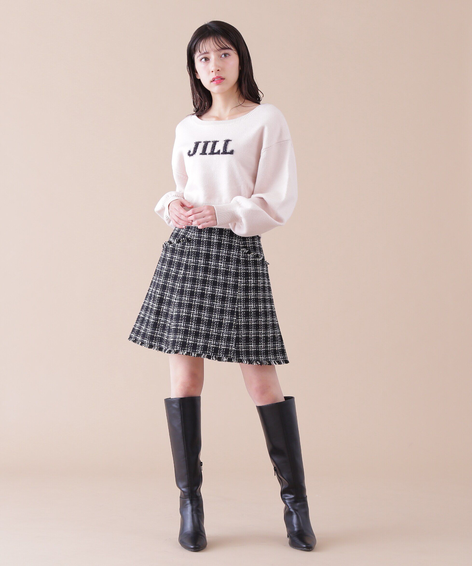  「バリエ―ションジャガードロゴニット」|ニット・セーター|