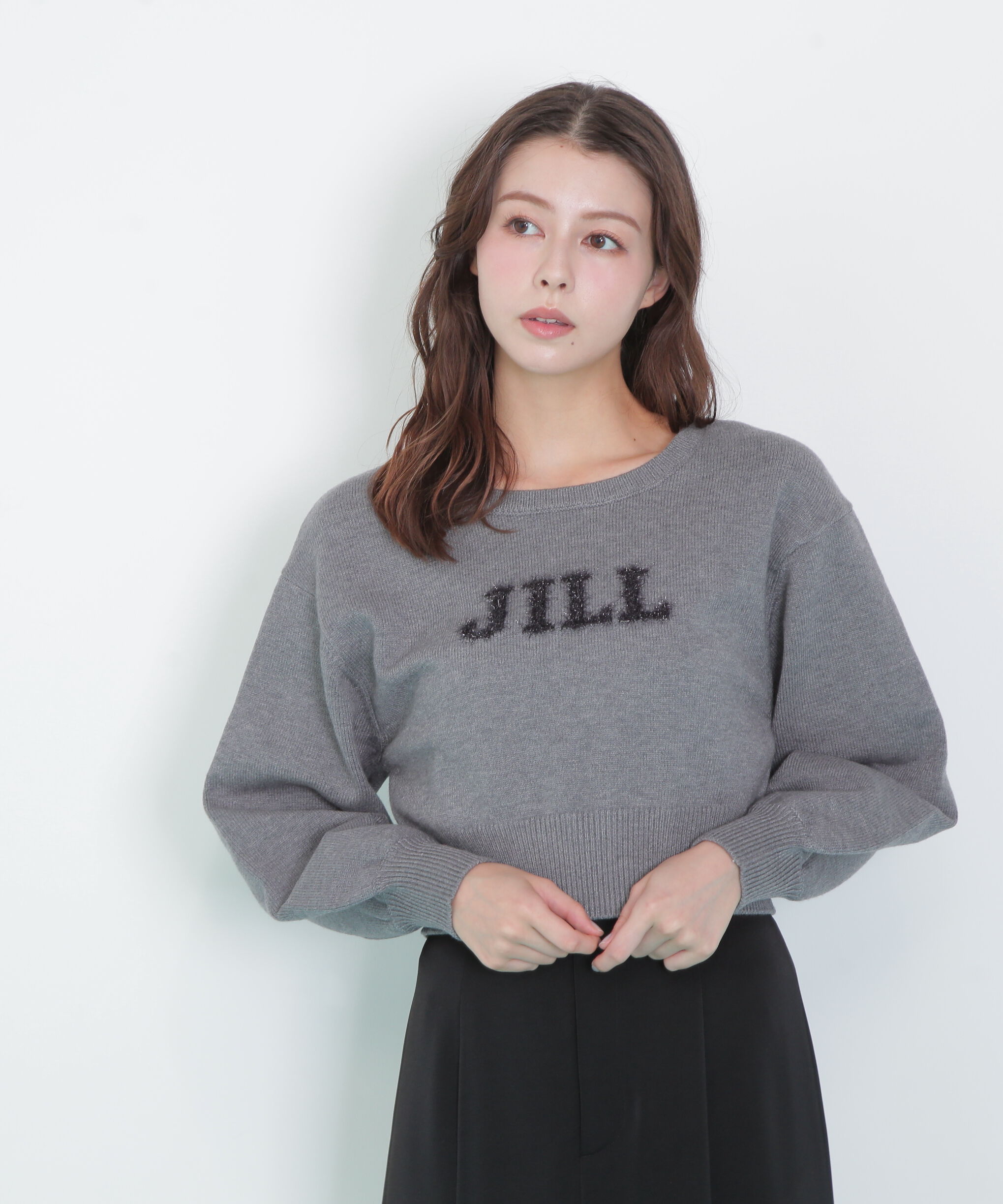  「バリエ―ションジャガードロゴニット」|ニット・セーター|