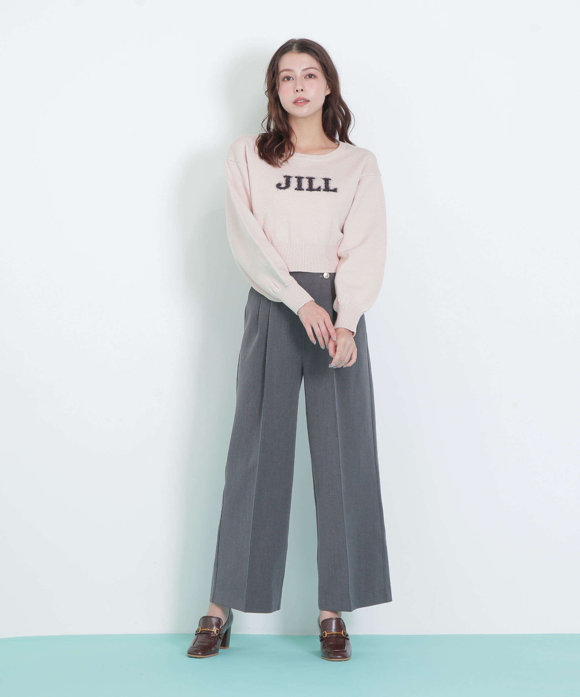  「バリエ―ションジャガードロゴニット」|ニット・セーター|