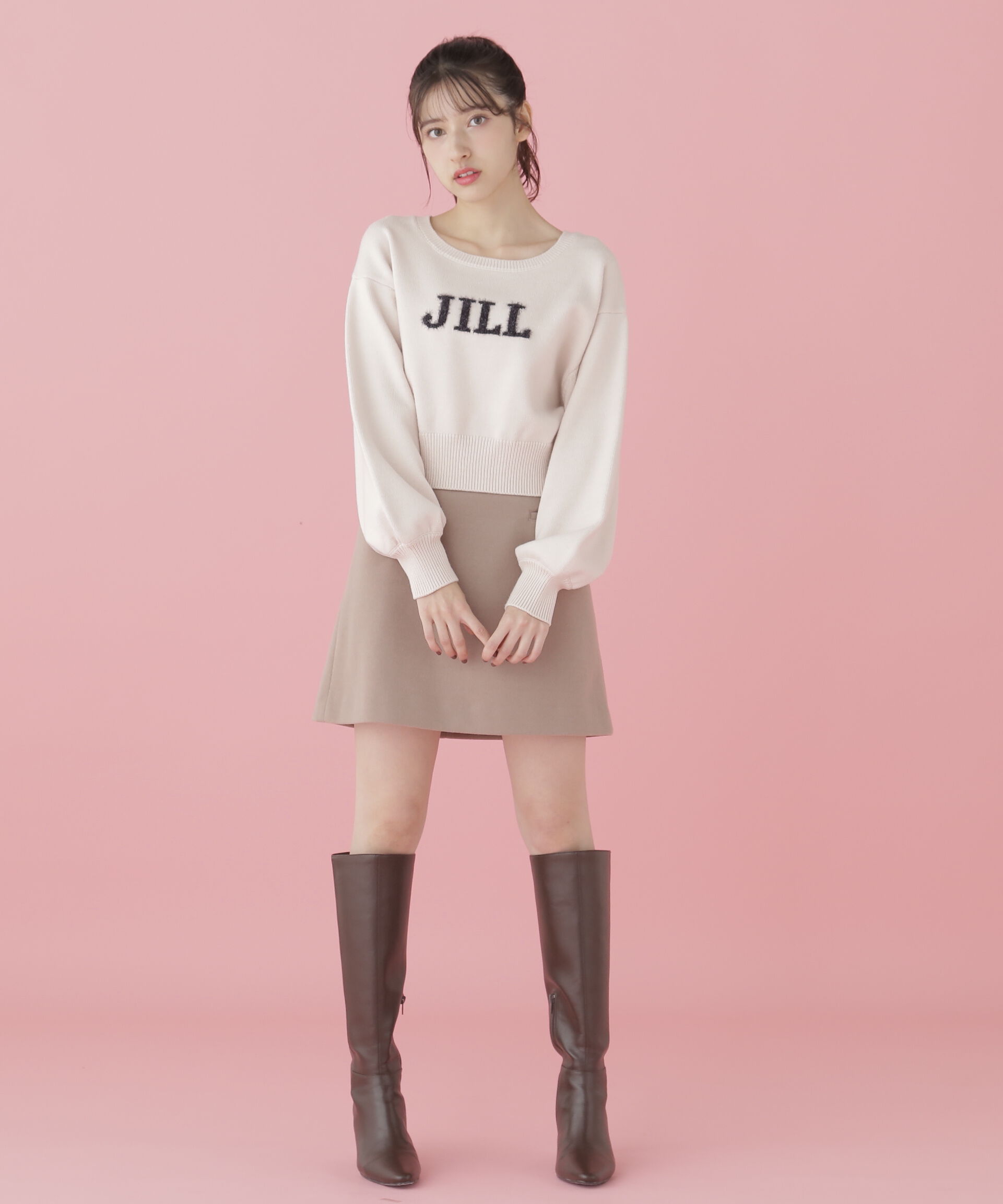  「バリエ―ションジャガードロゴニット」|ニット・セーター|