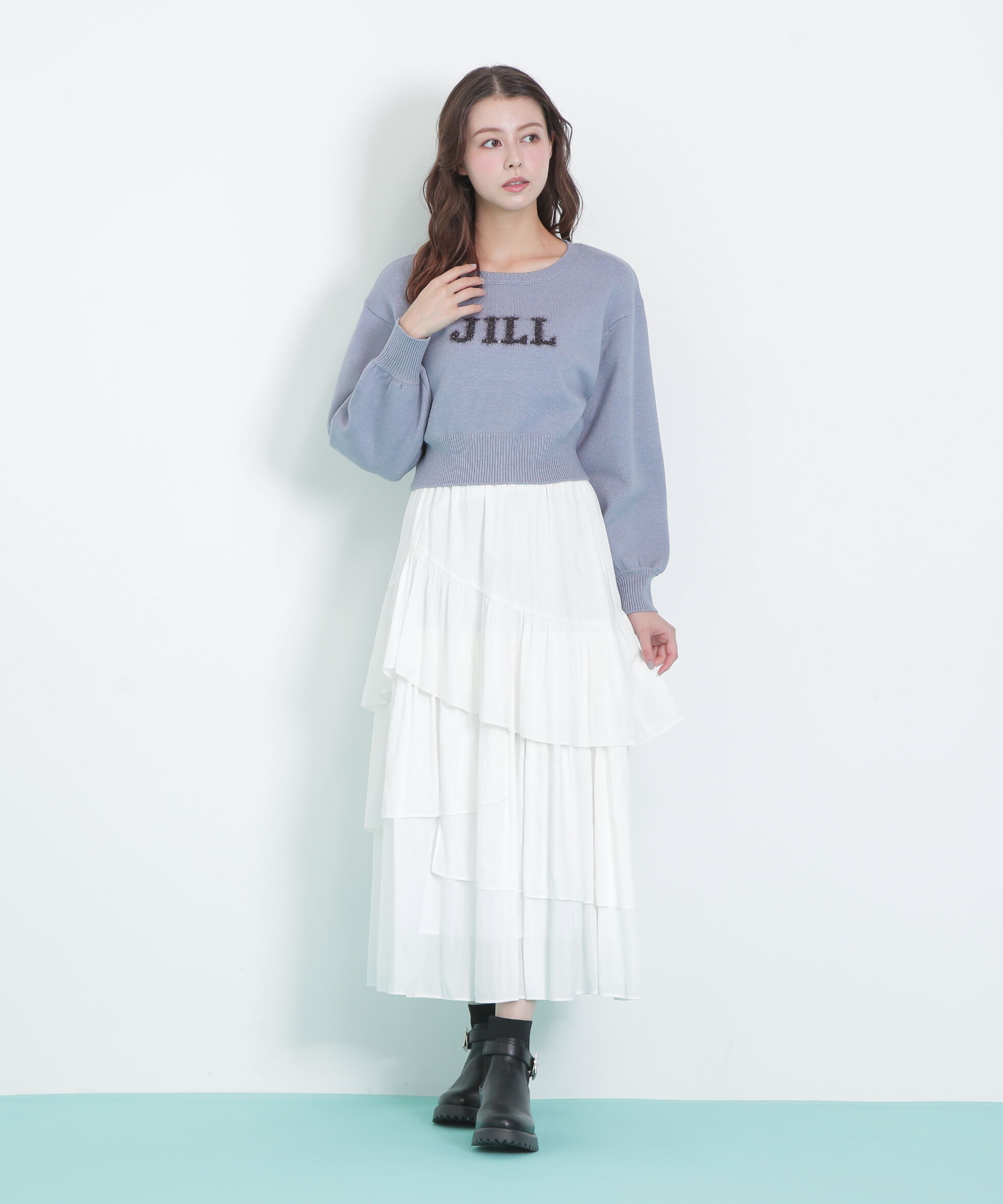  「バリエ―ションジャガードロゴニット」|ニット・セーター|