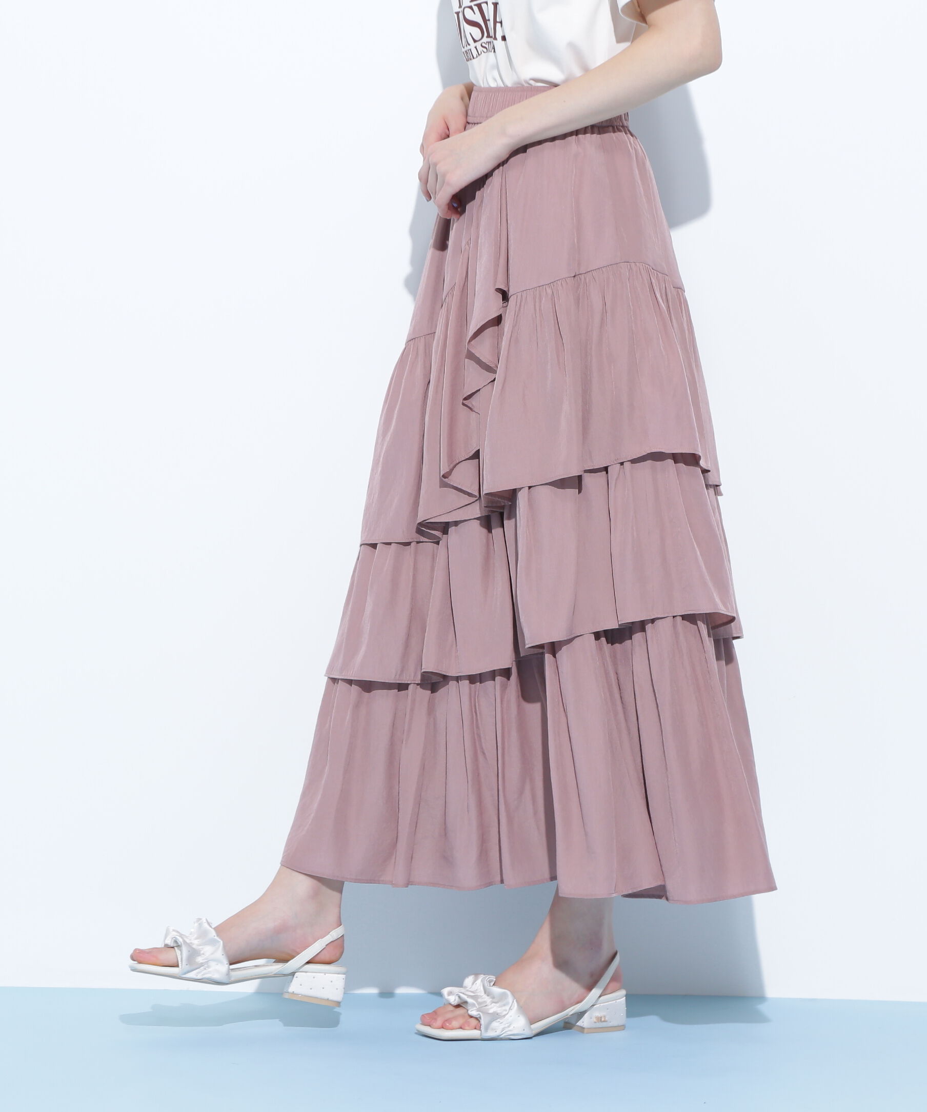  「ランダムティアードボリュームスカート」|スカート|