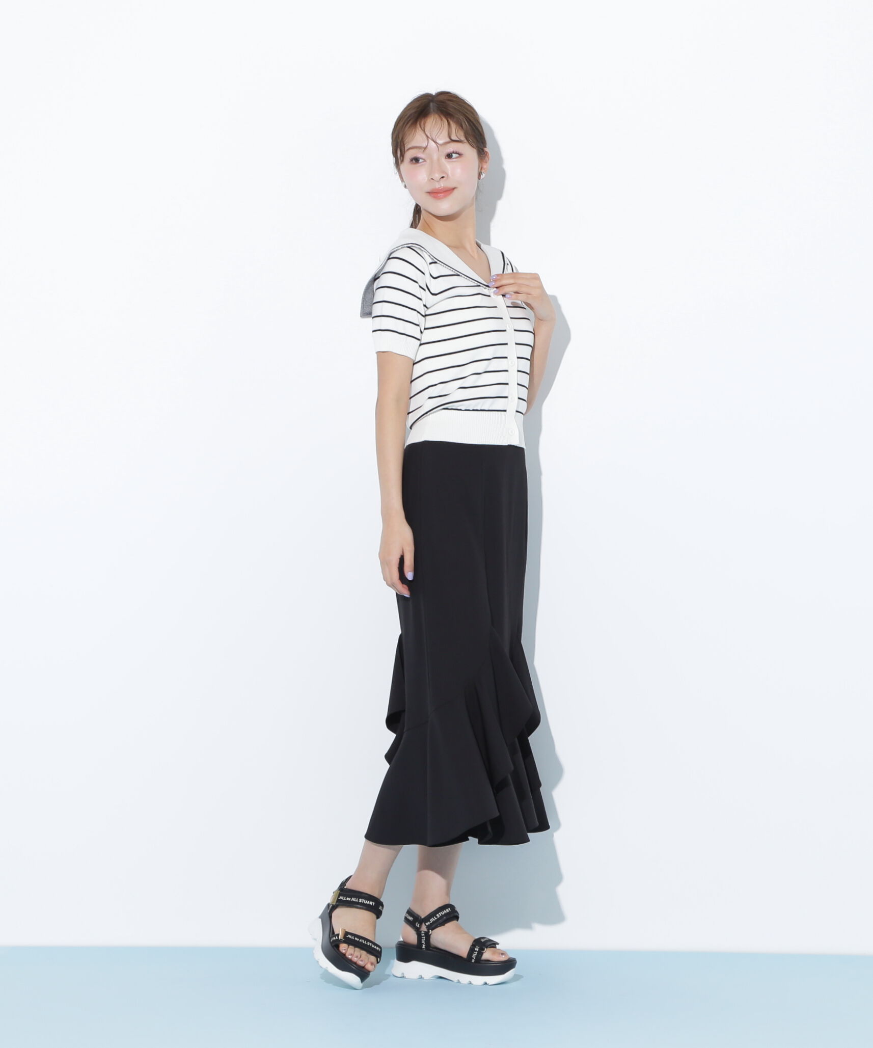  「ラッフルマーメイドスカート」|スカート|