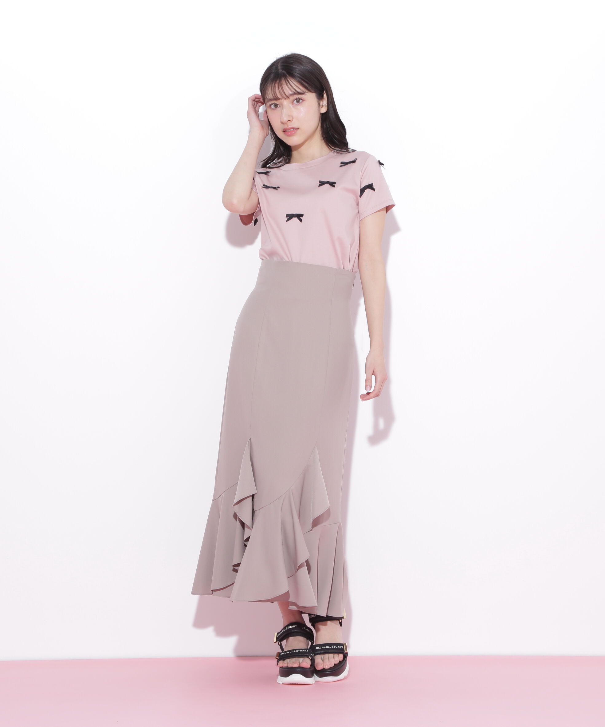  「ラッフルマーメイドスカート」|スカート|