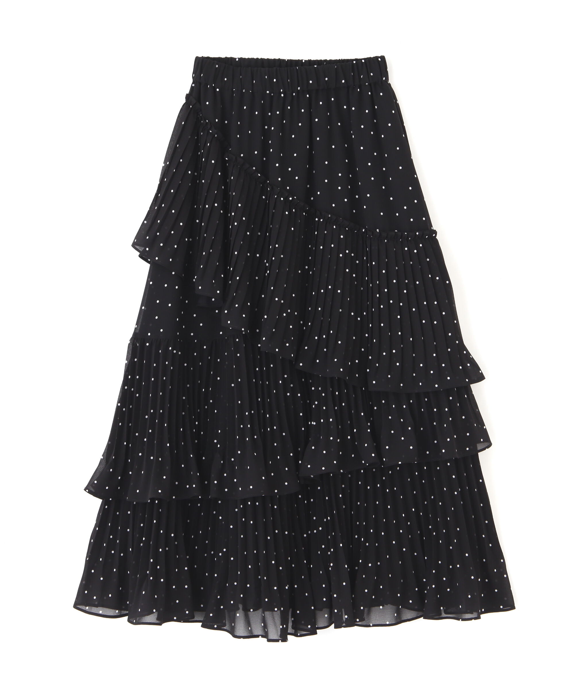  「アシメプリーツティアードスカート」|スカート|