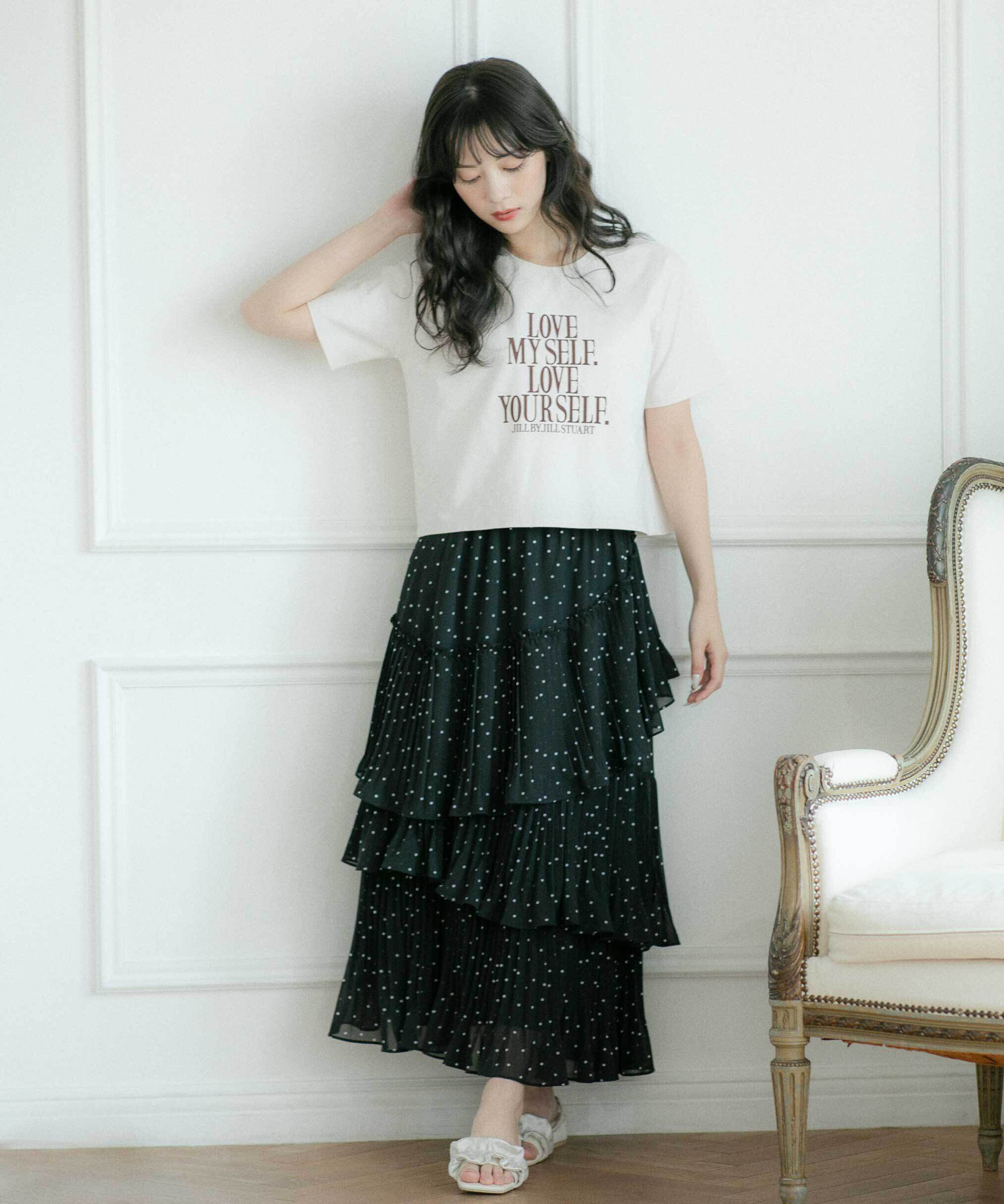  「アシメプリーツティアードスカート」|スカート|