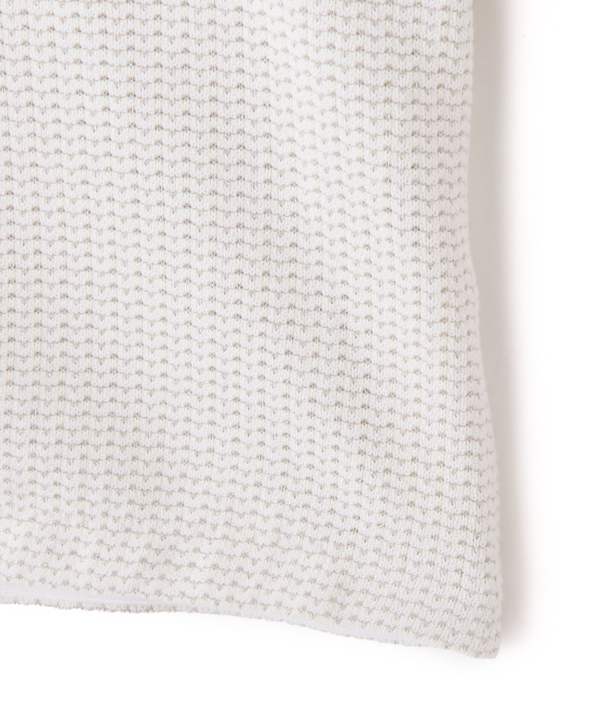  「ラメツイード半袖カーディガン」|ニット・セーター|