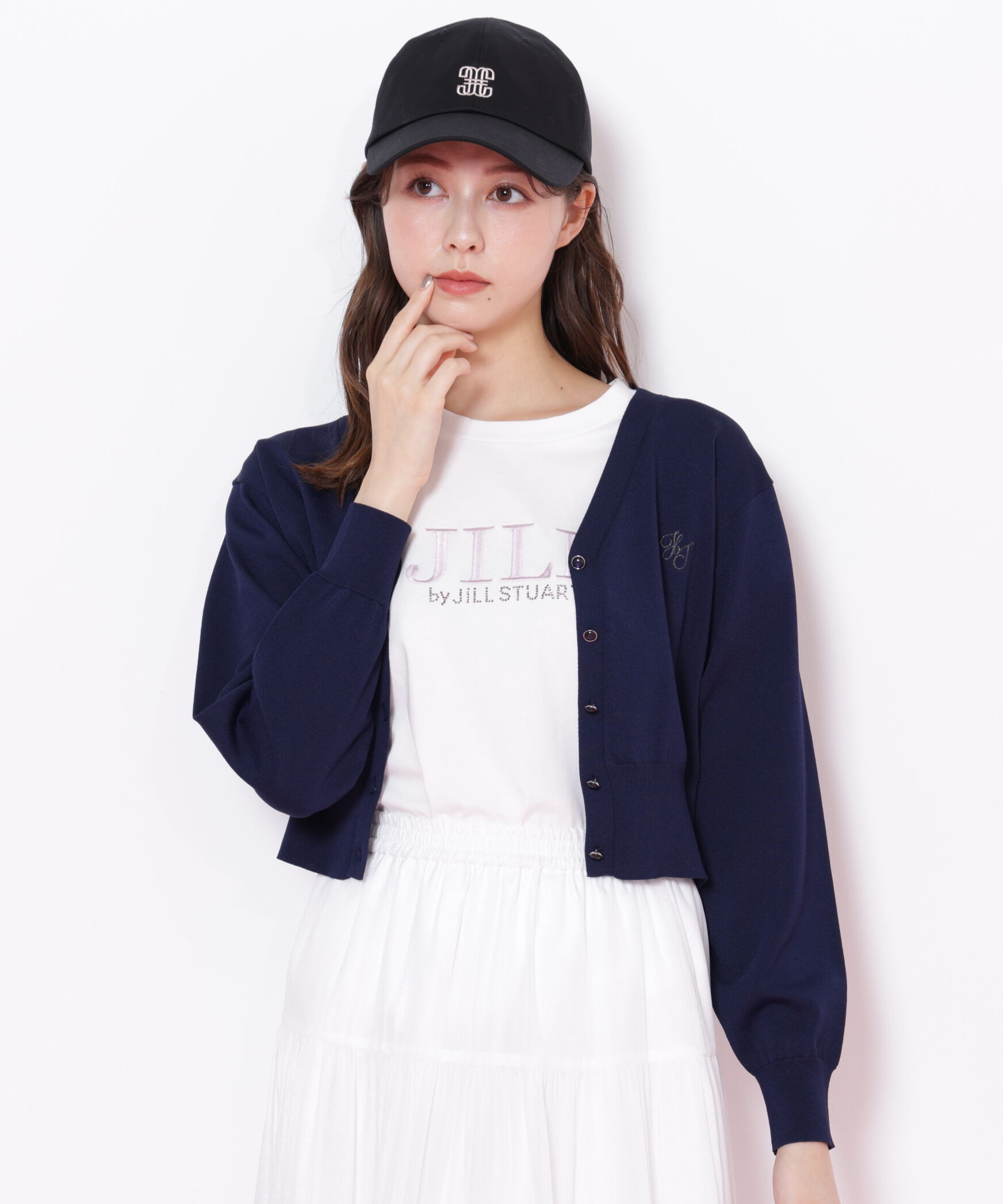  「UV＆ウォッシャブルカーディガン」|ニット・セーター|ネイビー