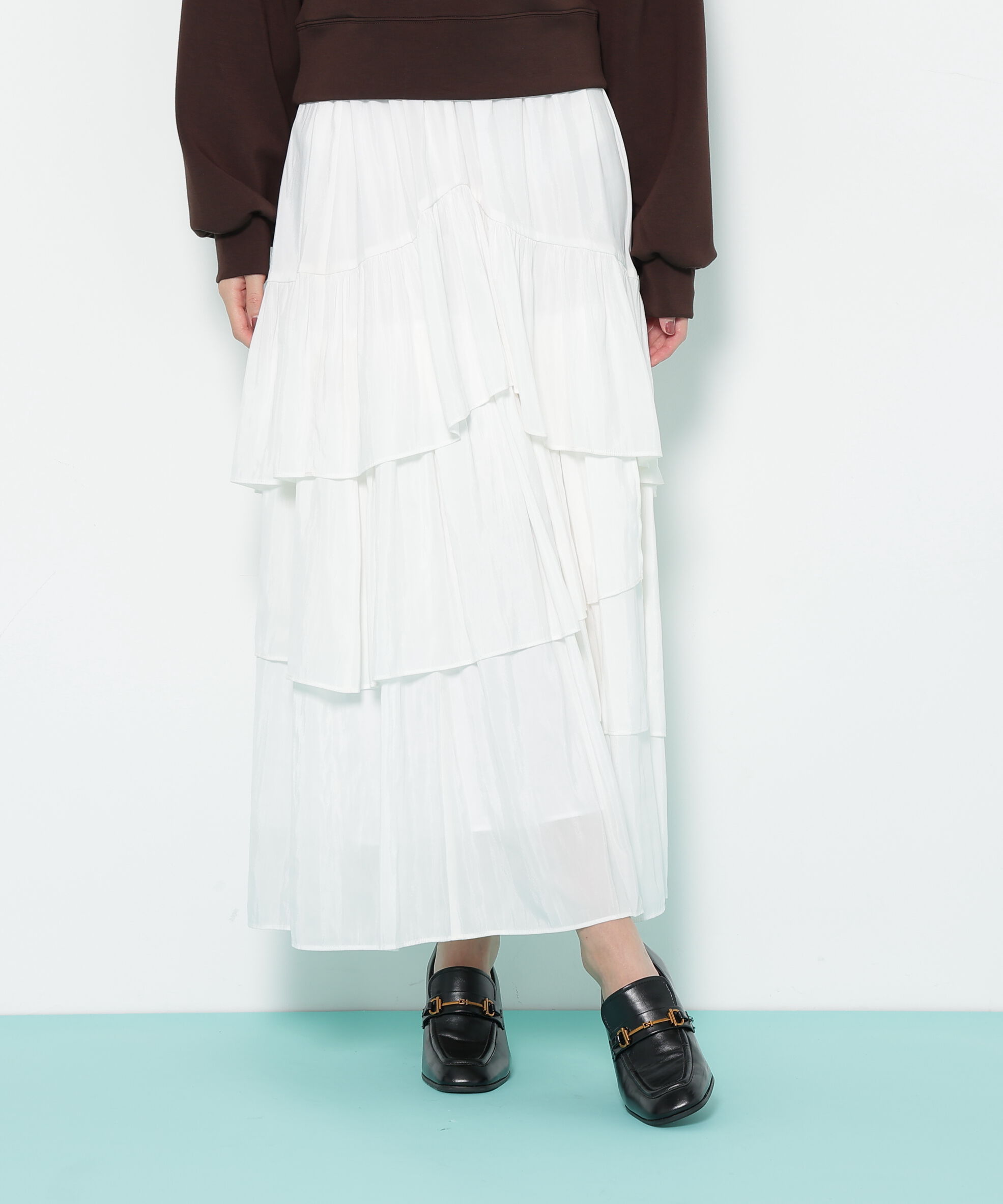  「アシメティアードスカート」|スカート|