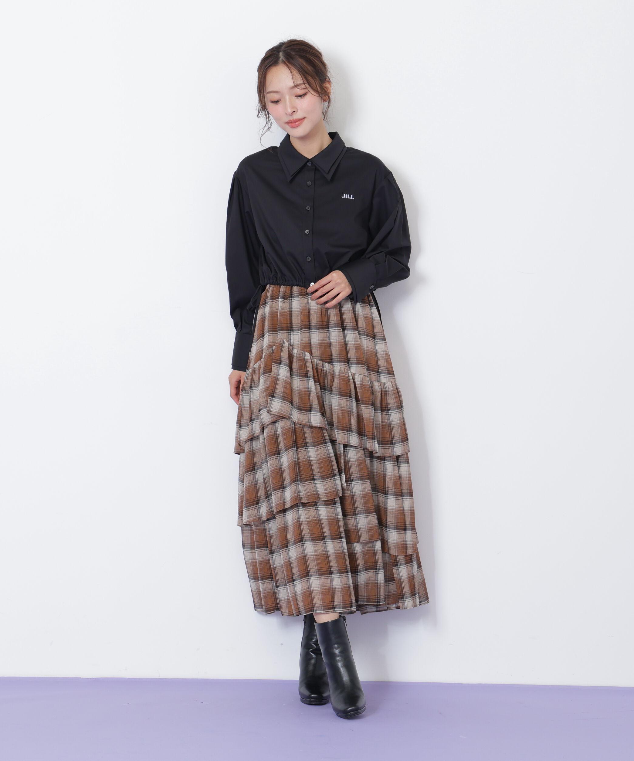  「アシメティアードスカート」|スカート|