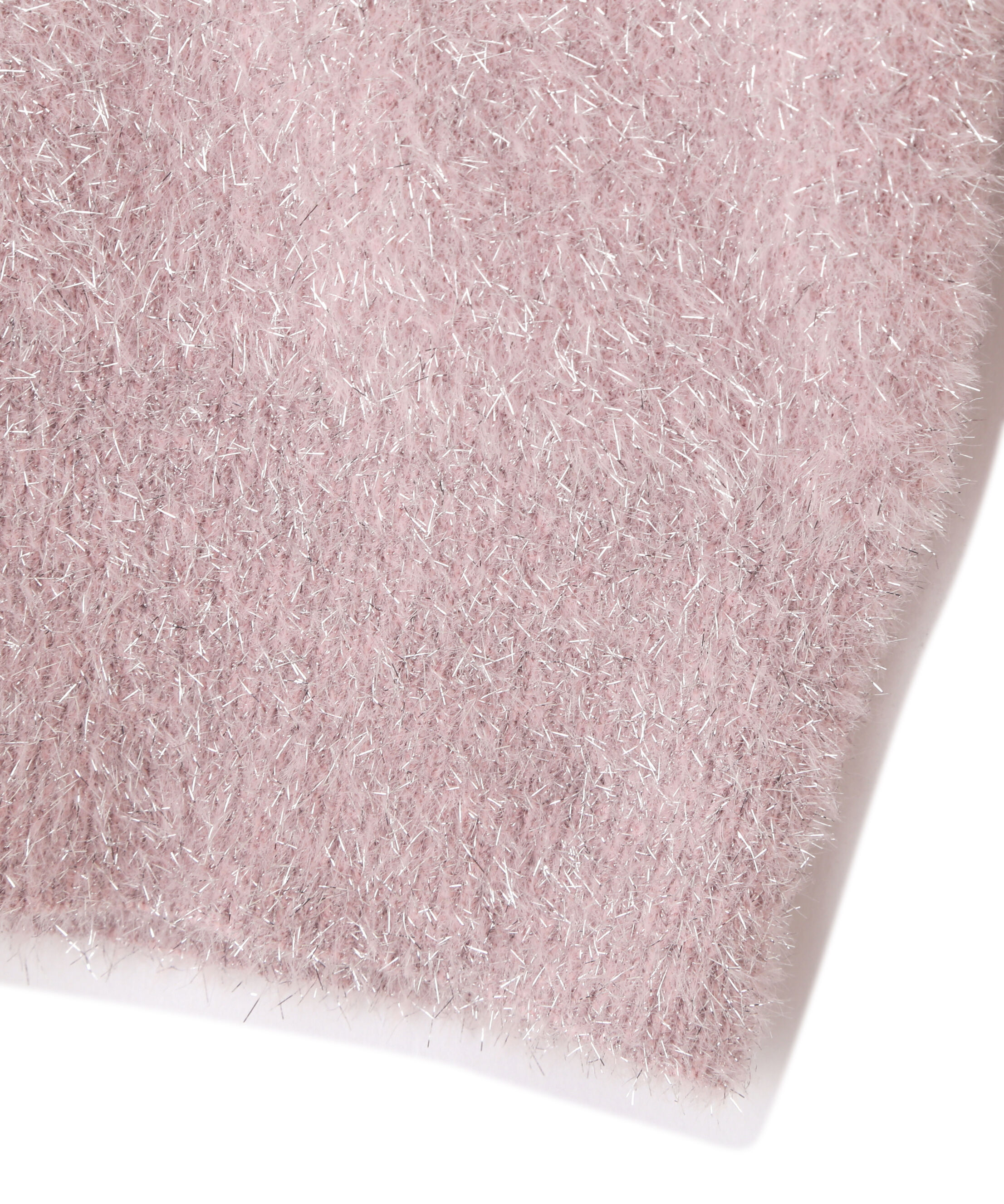  「ハートボタンラメフェザーカーディガン」|ニット・セーター|