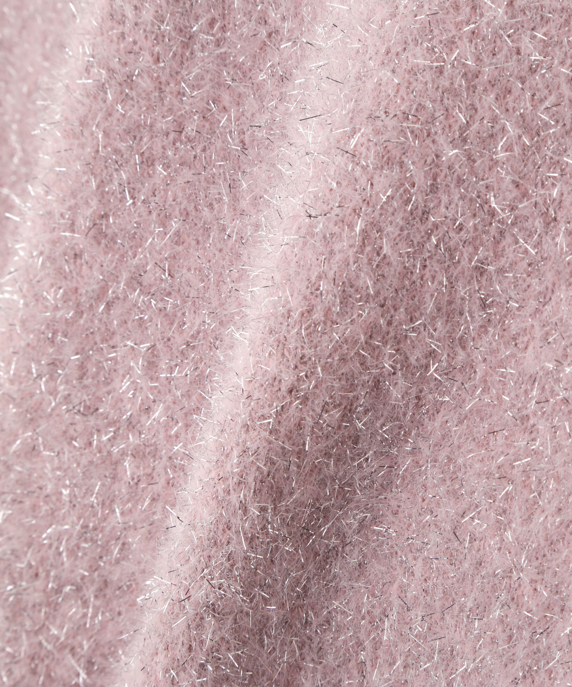  「ハートボタンラメフェザーカーディガン」|ニット・セーター|