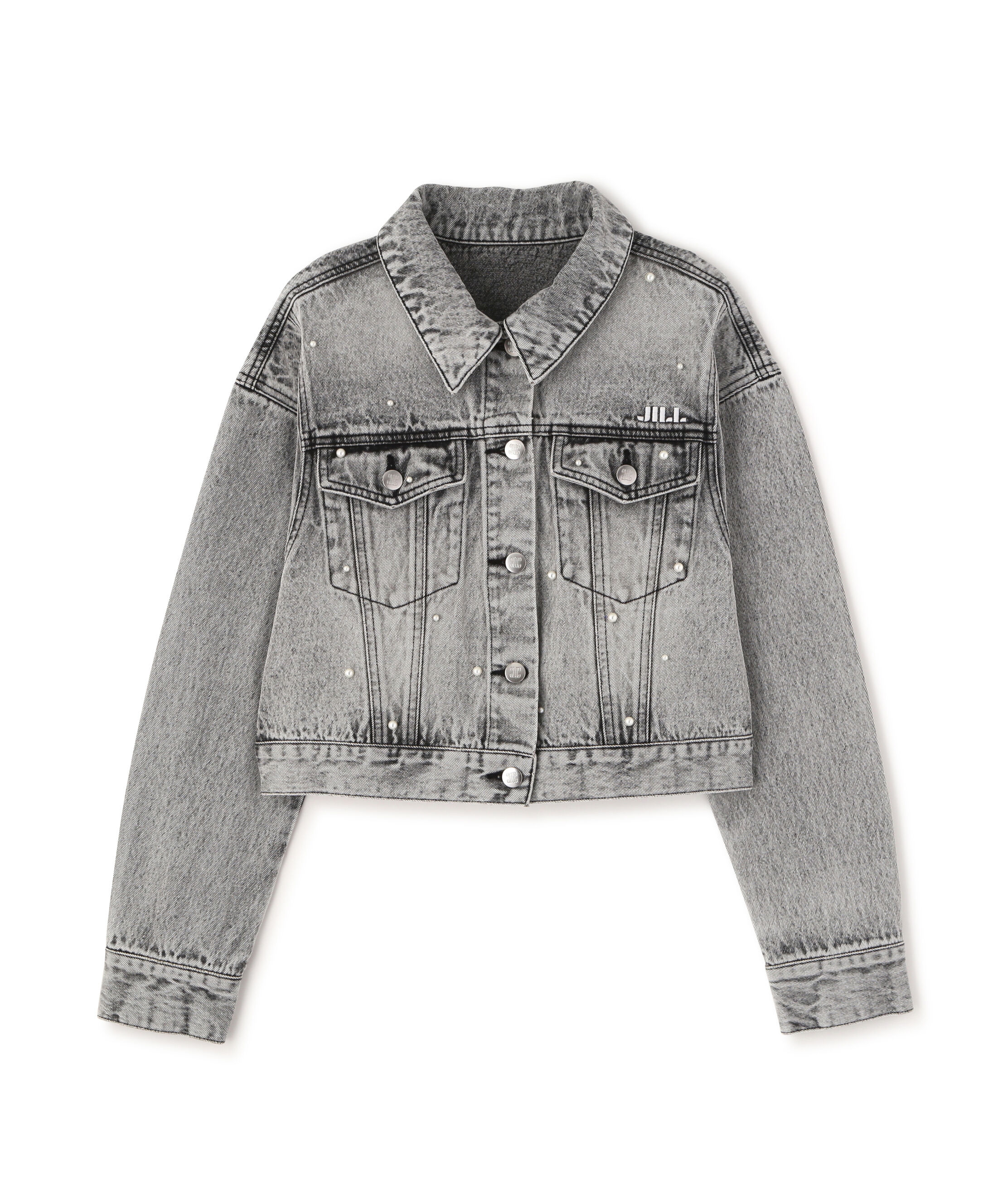  「構築パネルデニムジャケット」|その他|グレー