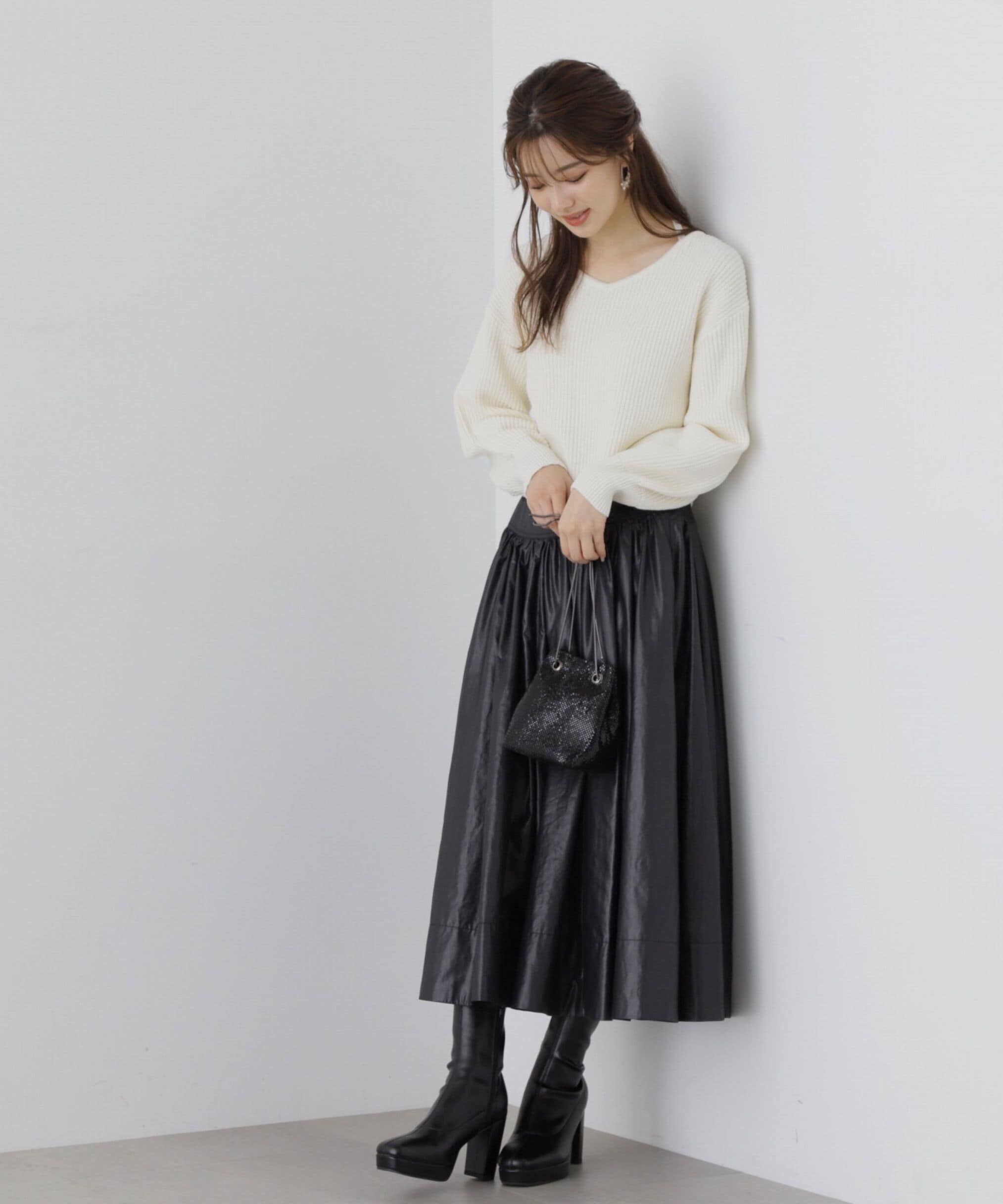 PROPORTION BODY DRESSING「コルセットデザインタフタスカート」|スカート|