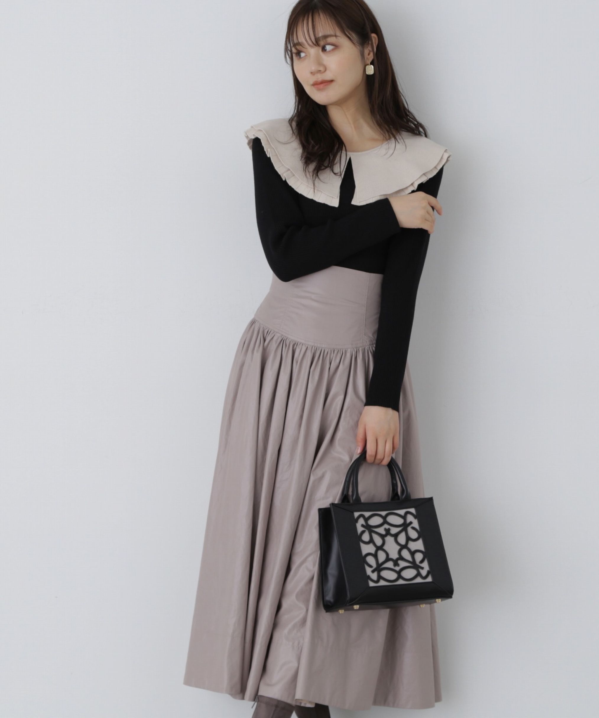 PROPORTION BODY DRESSING「コルセットデザインタフタスカート」|スカート|