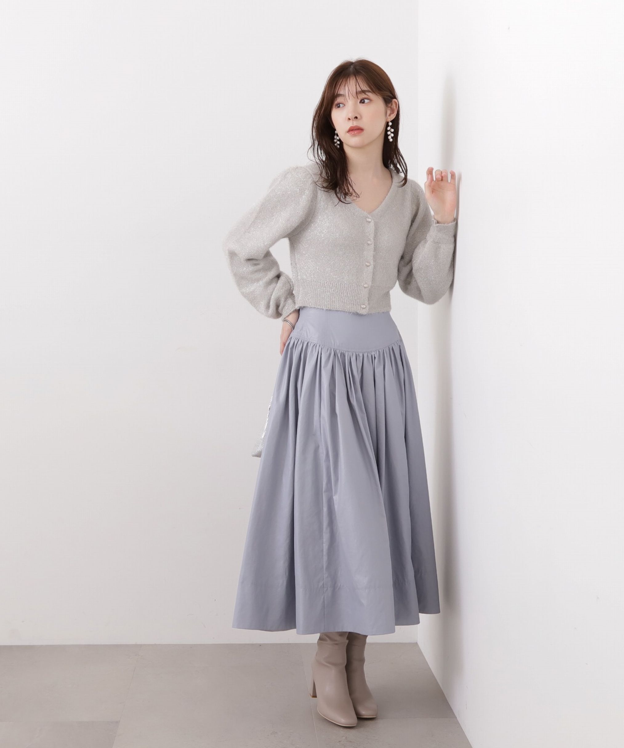 PROPORTION BODY DRESSING「コルセットデザインタフタスカート」|スカート|